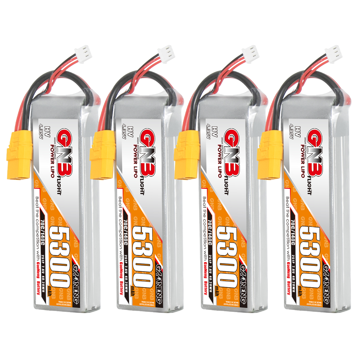 [Copy]GAONENG GNB HV 2S 7.6V 5300mAh 70C LiPo Battery XT90