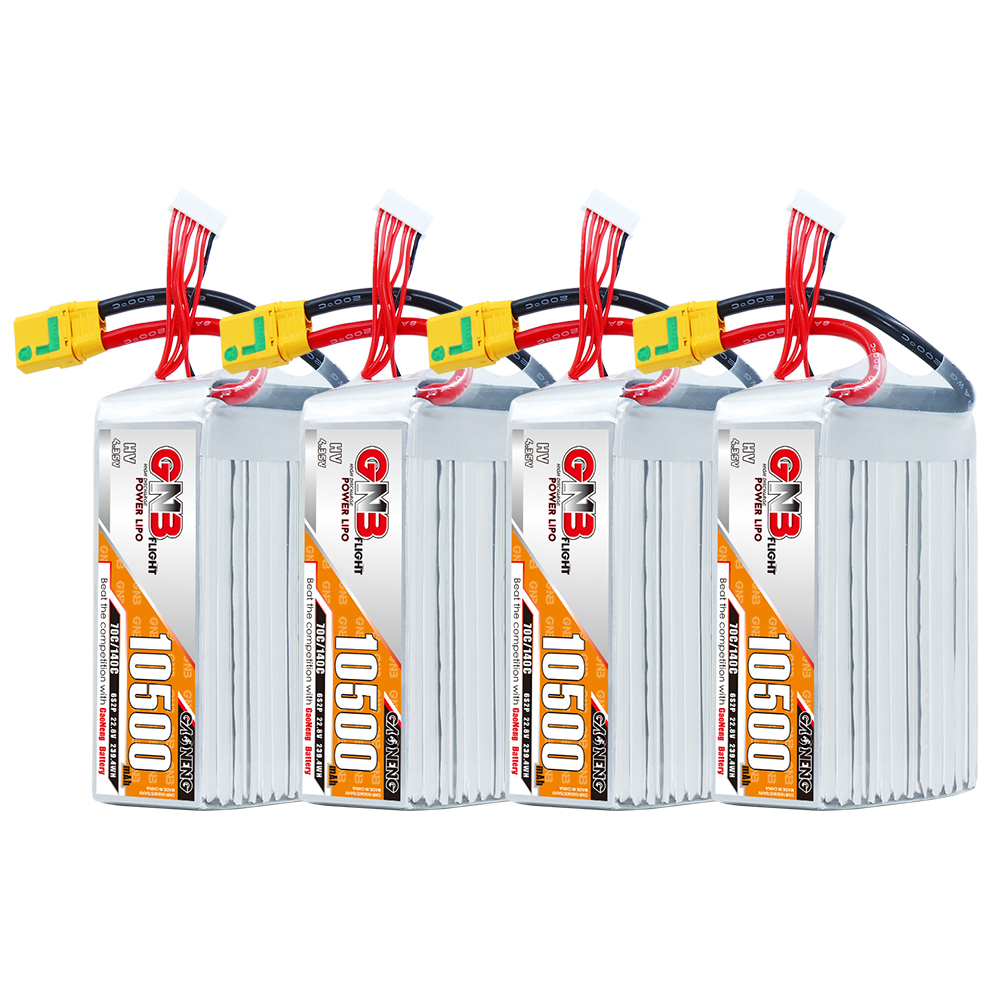 GAONENG GNB 6S 22.8V HV 10500mAh 70C RC LiPo Battery XT90S