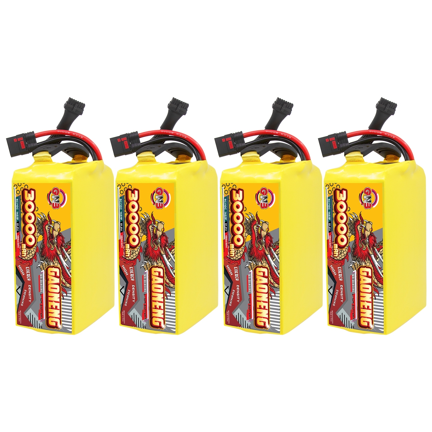 GAONENG GNB 30000mah 14S 51.8V 5C QS8 Semi Solid State Li-ion Battery 310WH/kg