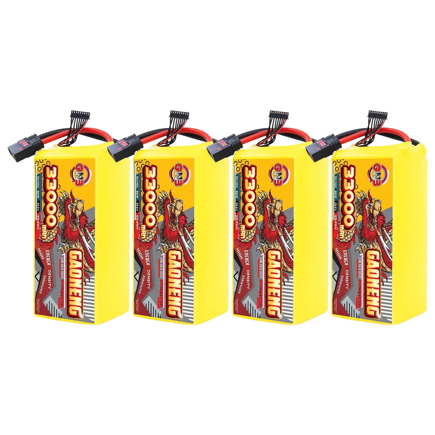 GAONENG GNB 33000mah 8S 29.6V 5C QS8 Semi Solid State Li-ion Battery 335WH/kg