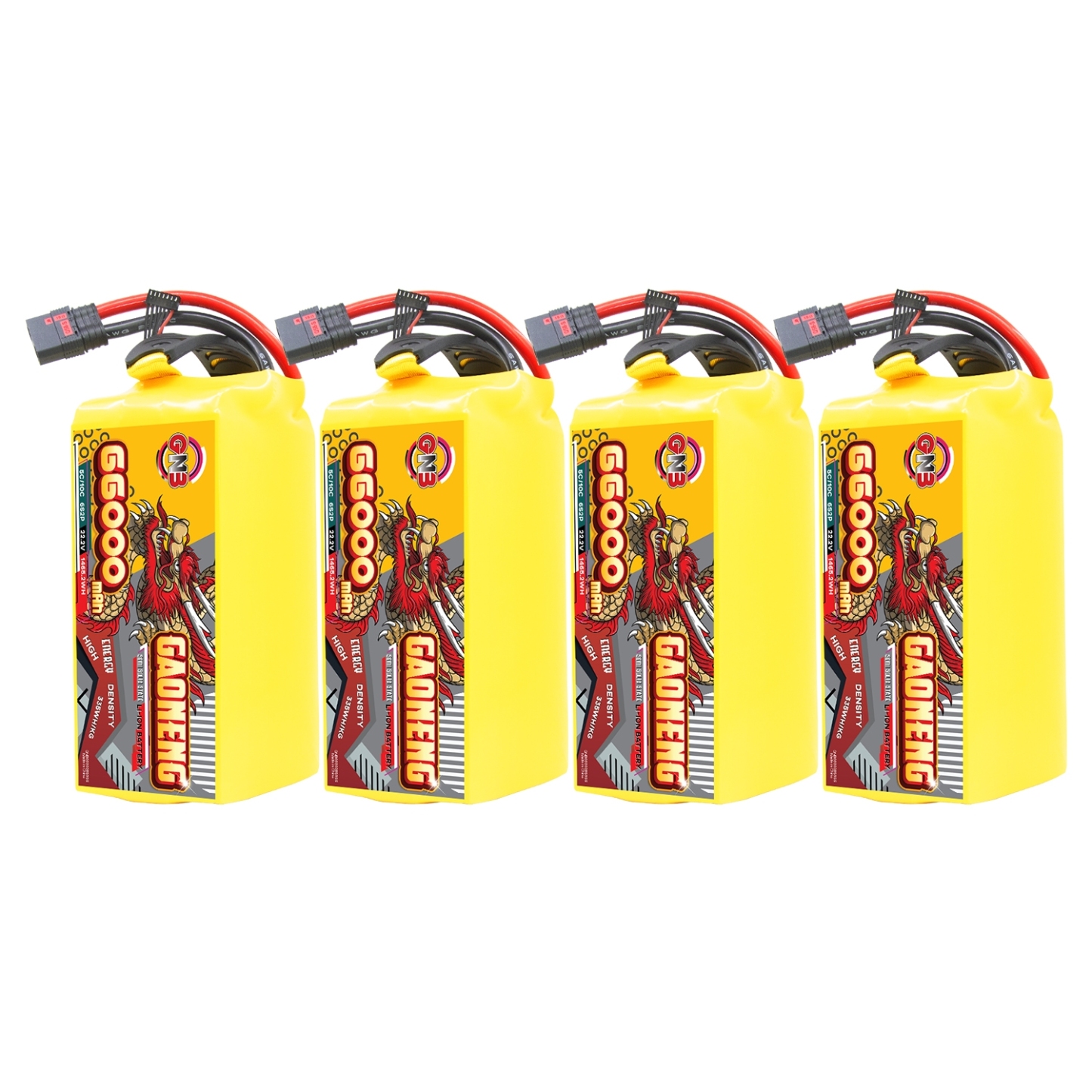 GAONENG GNB 66000mah 6S 22.2V 5C QS8 Semi Solid State Li-ion Battery 335WH/kg
