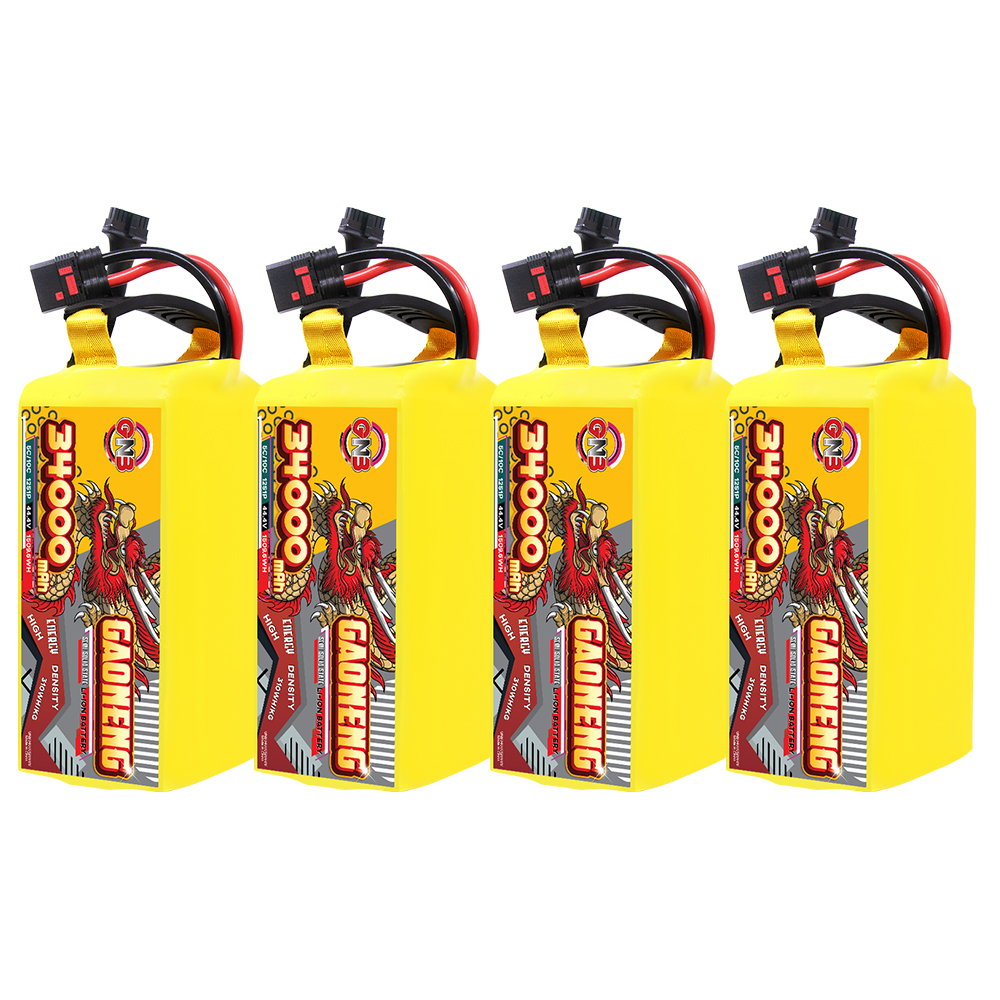 GAONENG GNB 34000mah12S 44.4V 5C QS8 Semi Solid State Li-ion Battery 310WH/kg 