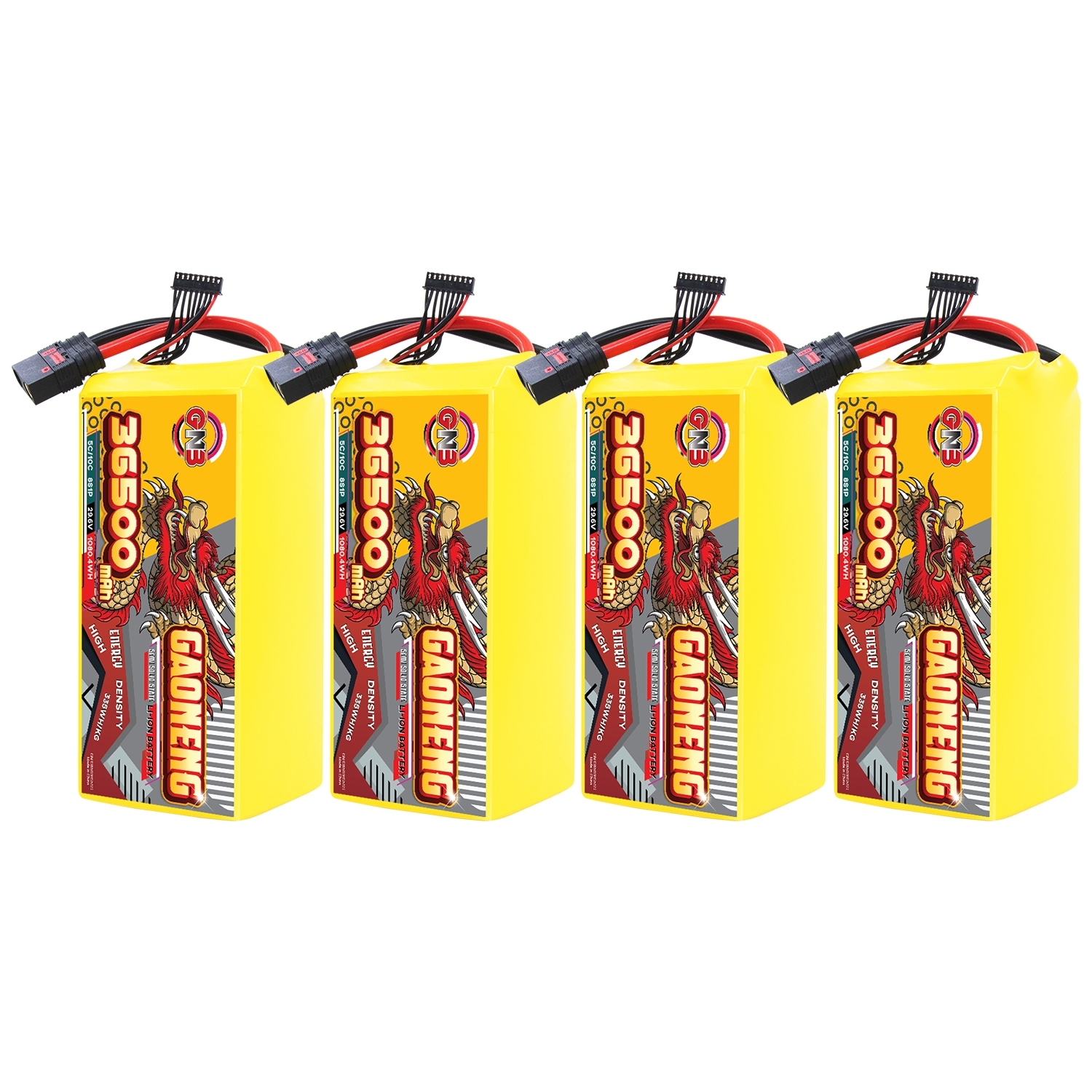 GAONENG GNB 36500mah 8S 29.6V 5C QS8 Semi Solid State Li-ion Battery 335WH/kg
