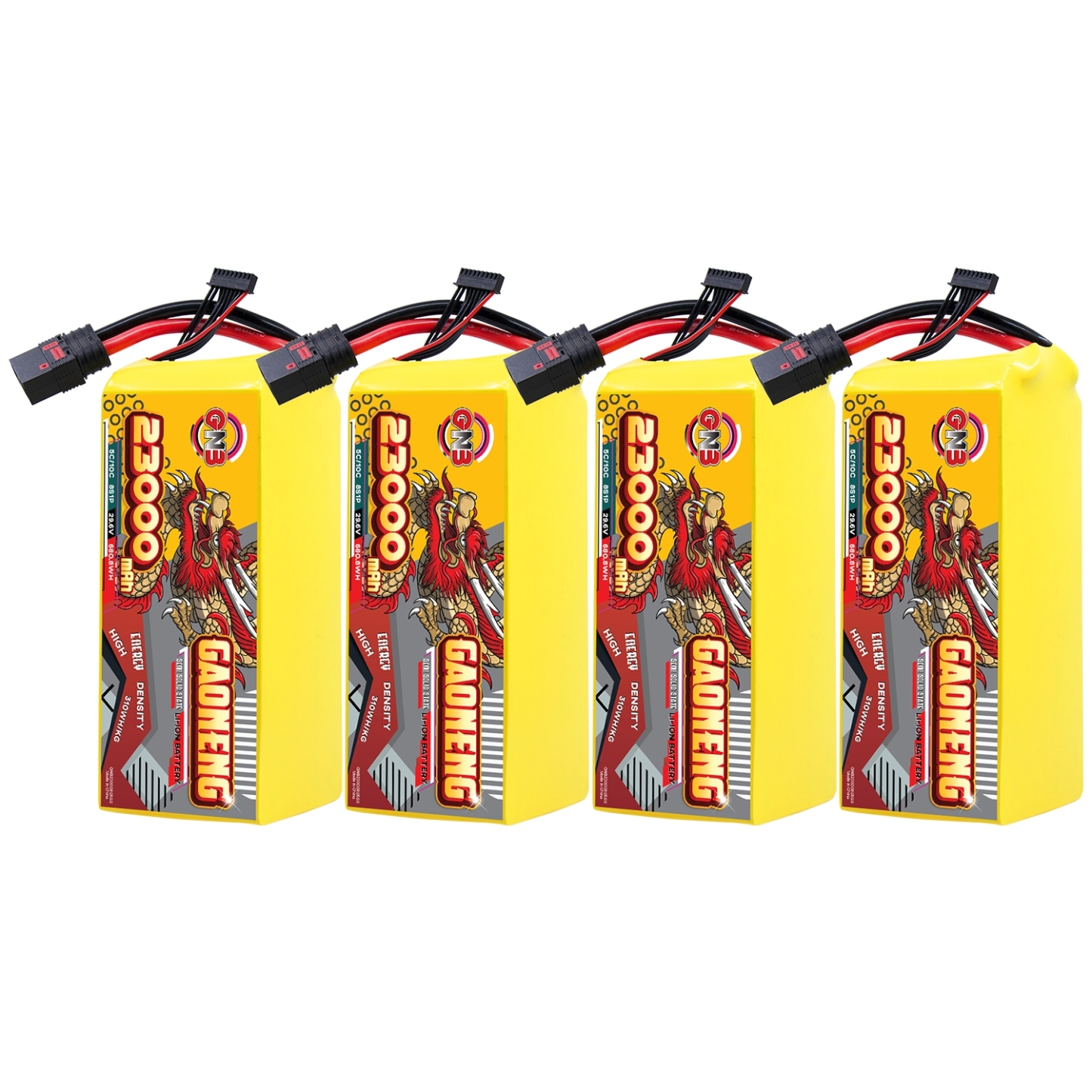GAONENG GNB 23000mah 8S 29.6V 5C QS8 Semi Solid State Li-ion Battery 310WH/kg