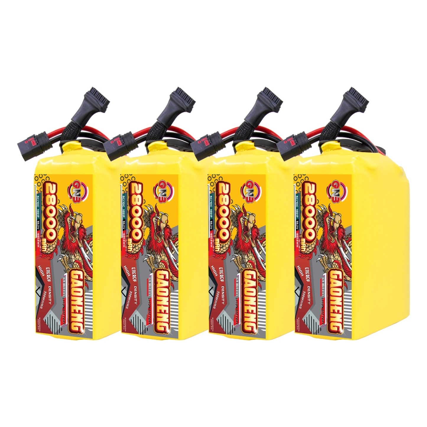 GAONENG GNB 28000mah 16S 59.2V 5C QS8 Semi Solid State Li-ion Battery 335WH/kg