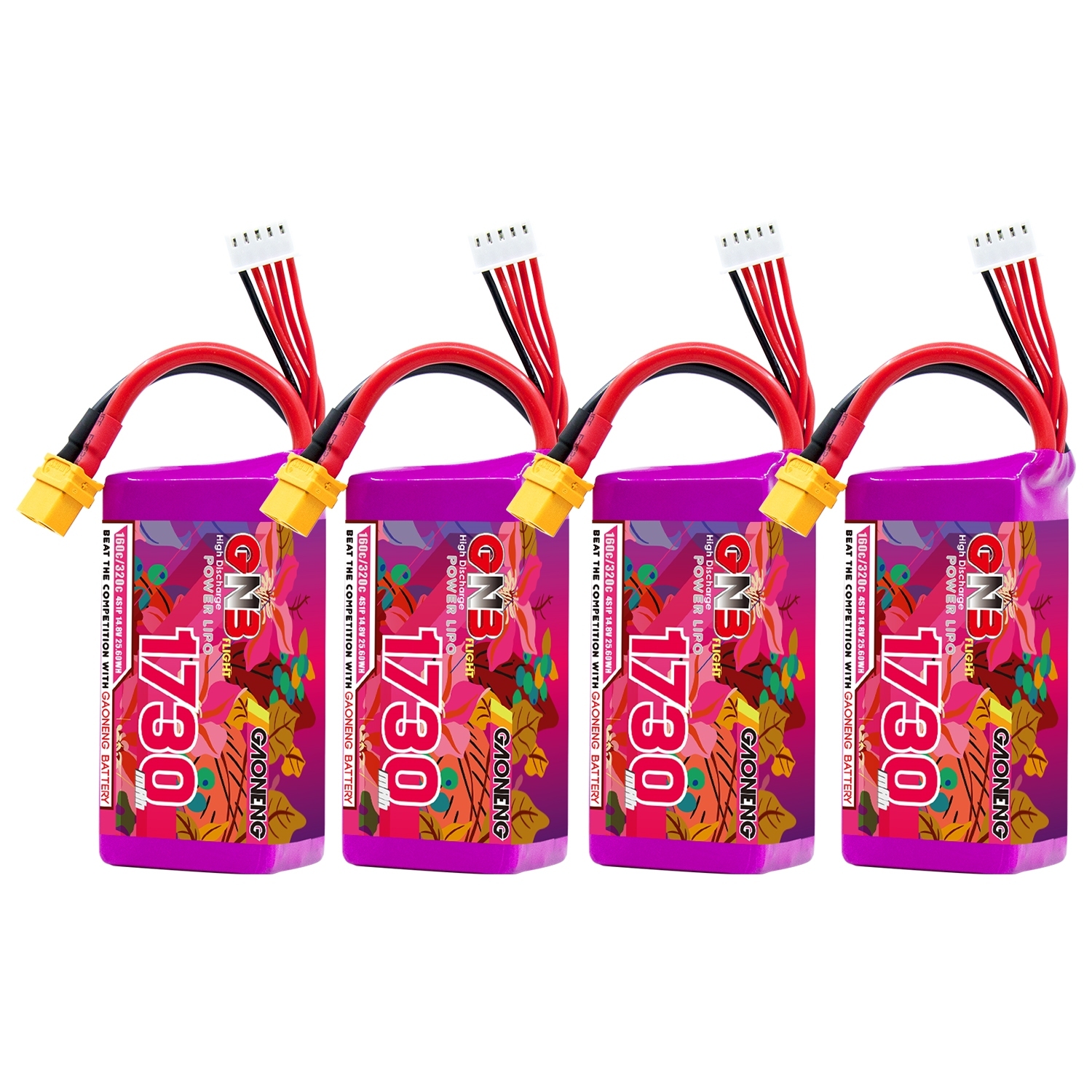 GAONENG GNB 4S 14.8V 1730mAh 160C XT60 LiPo Battery
