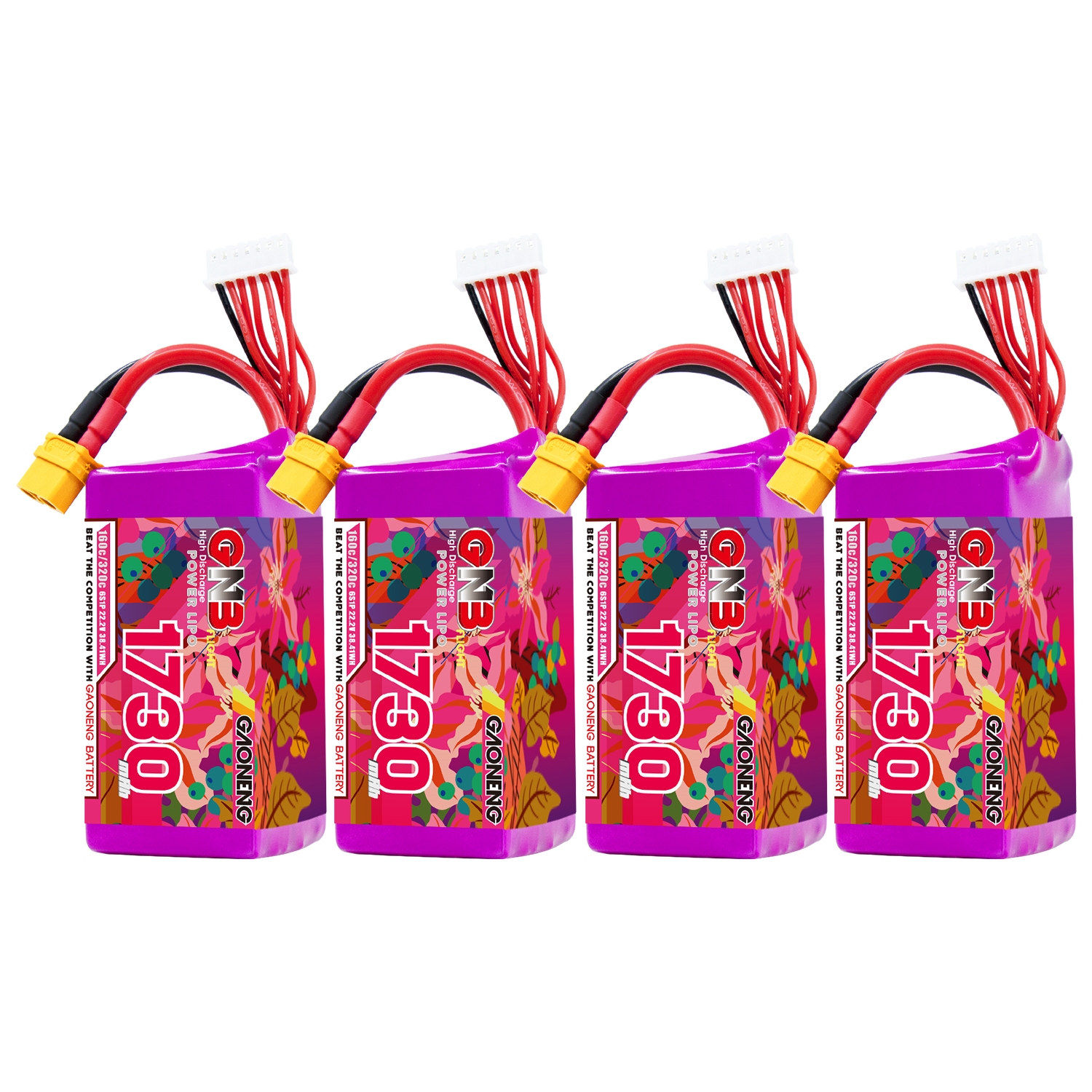 GAONENG GNB 6S 22.2V 1730mAh 160C XT60 LiPo Battery