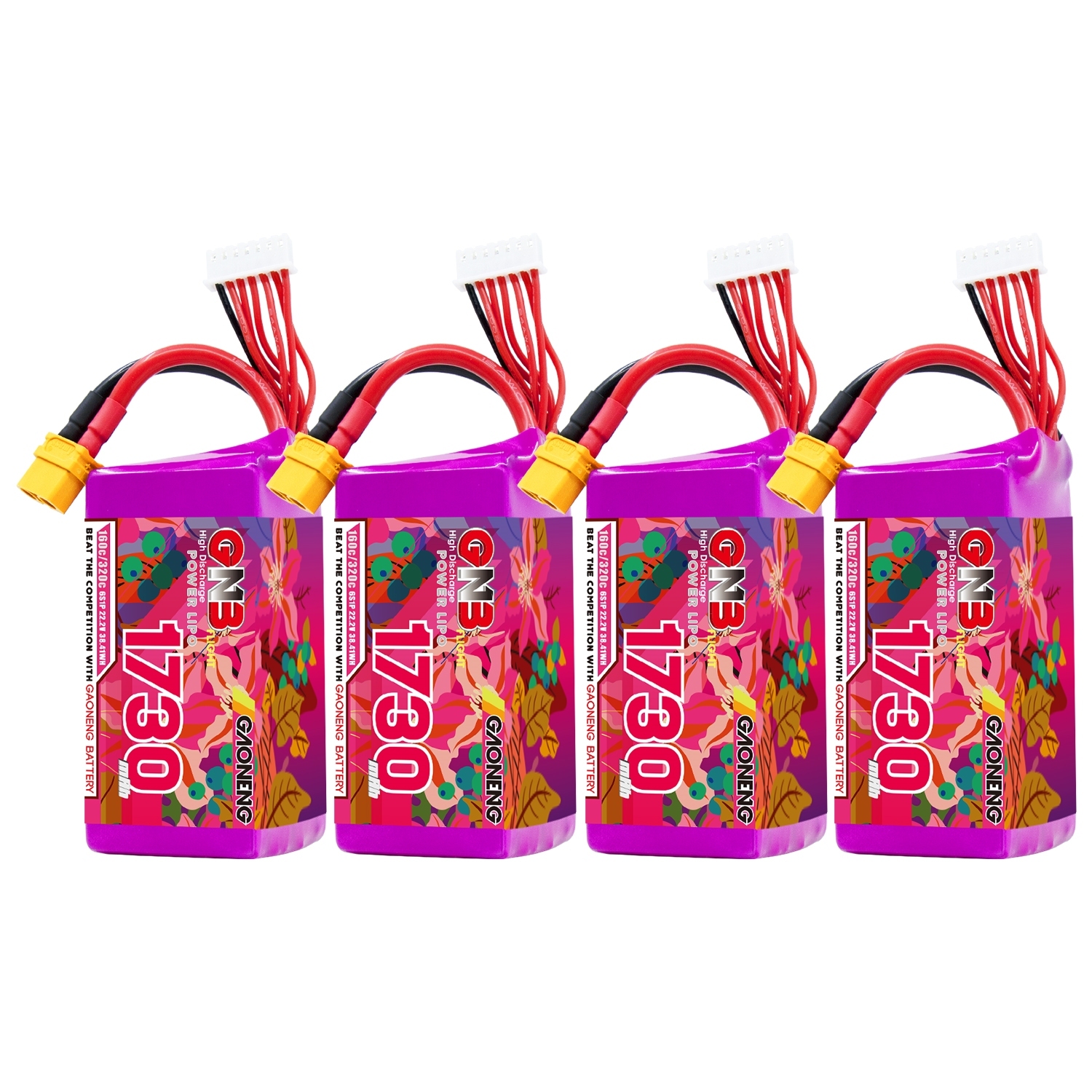 GAONENG GNB 6S 22.2V 1730mAh 160C XT60 LiPo Battery