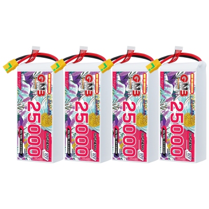 GAONENG GNB 6S 22.8V HV 25000mAh 80C RC LiPo Battery XT90S