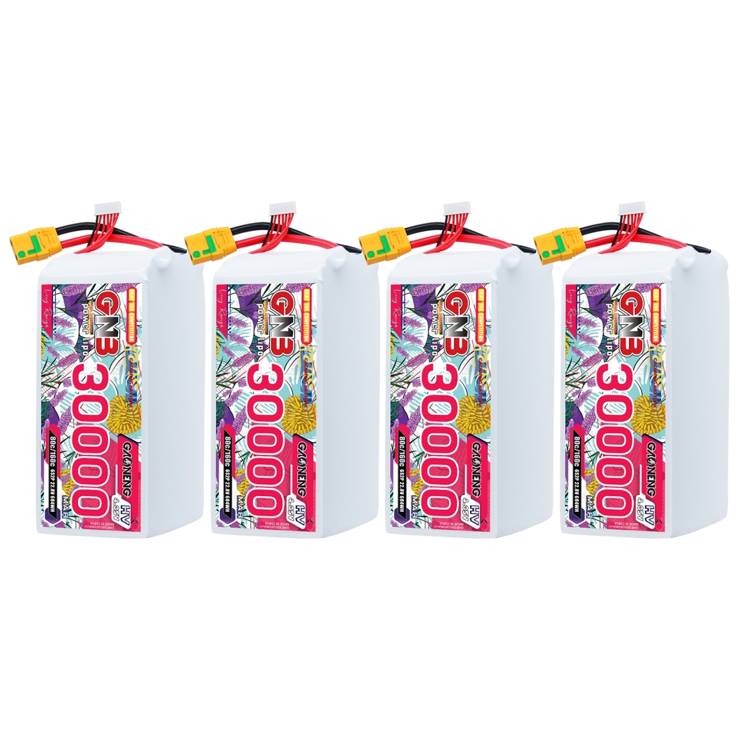 GAONENG GNB 6S 22.8V HV 30000mAh 80C RC LiPo Battery XT90S