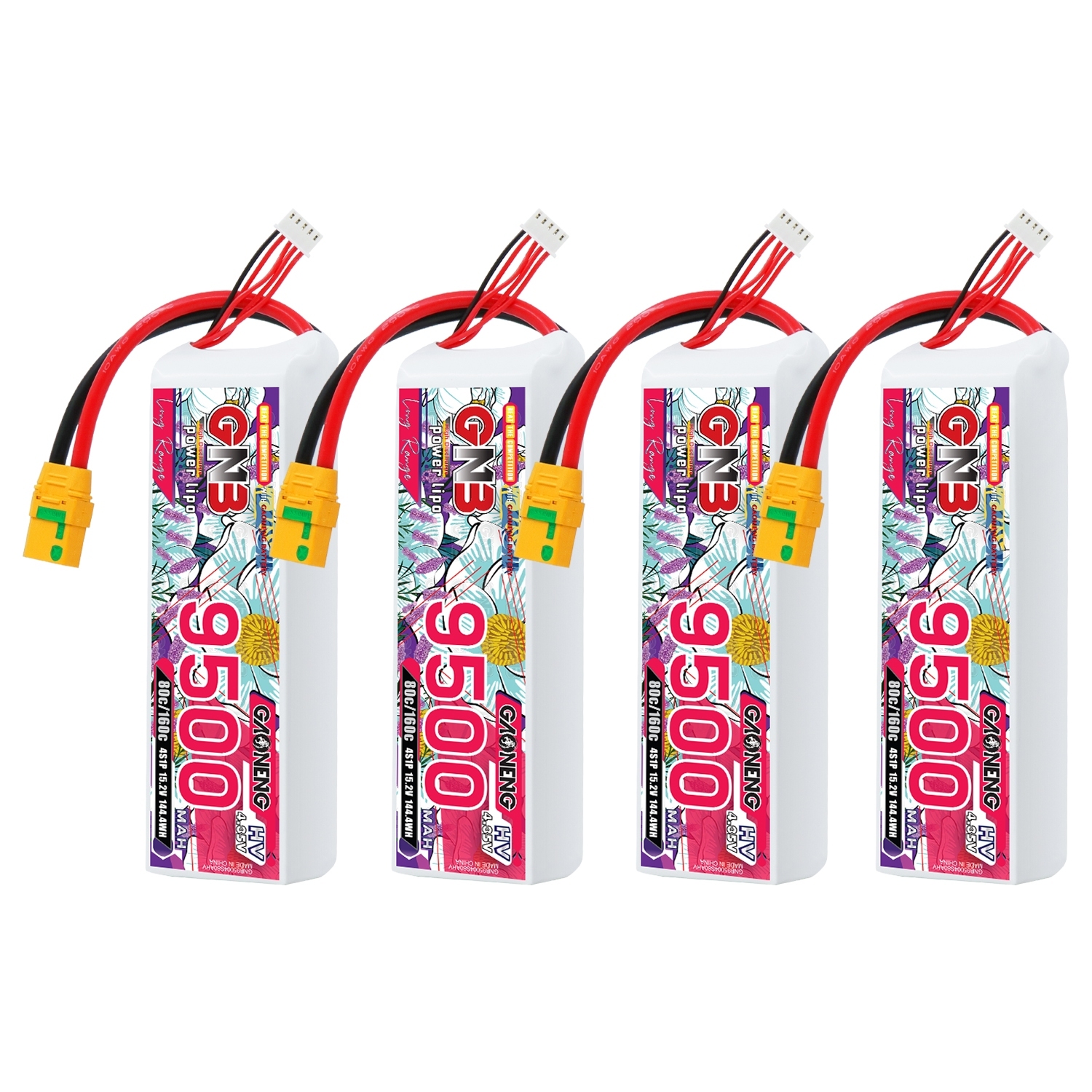 GAONENG GNB HV 4S 15.2V 9500mAh 80C XT90S LiPo Battery