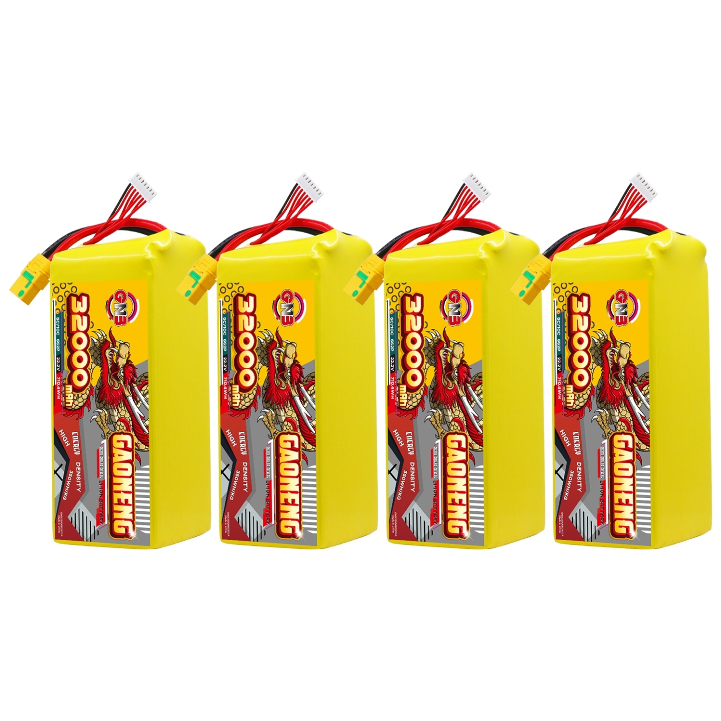 GAONENG GNB 32000mah 6S 22.2V 5C XT90S Semi Solid State Li-ion Battery 350WH/kg