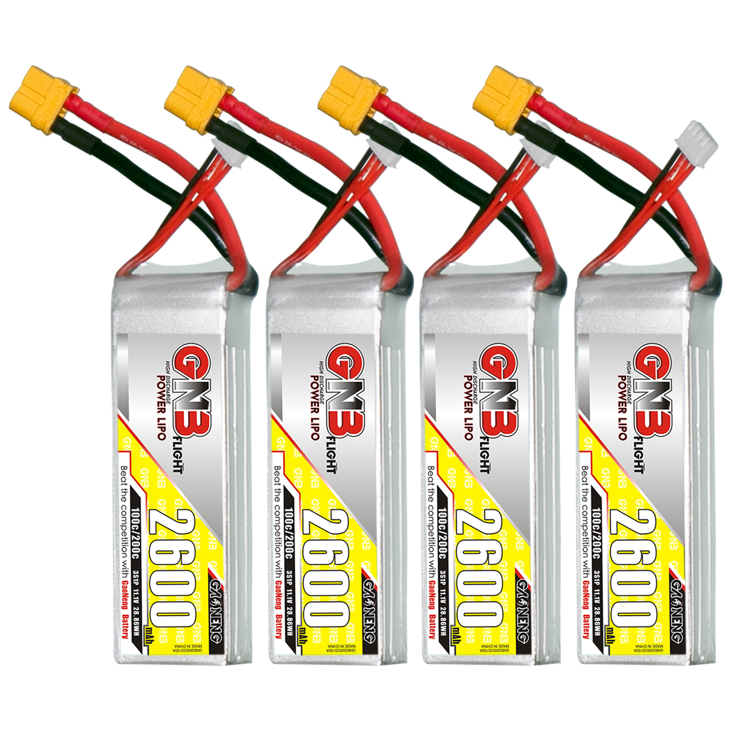 GAONENG GNB 3S 11.1V 2600mAh 100C XT60 LiPo Battery
