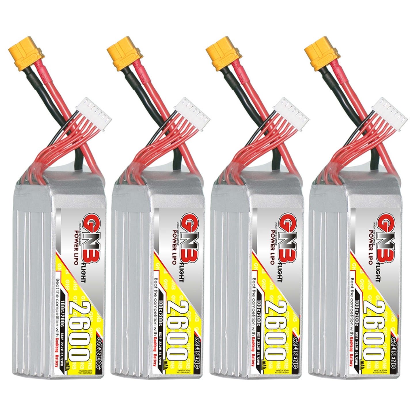 GAONENG GNB 6S 22.2V 2600mAh 100C XT60 LiPo Battery