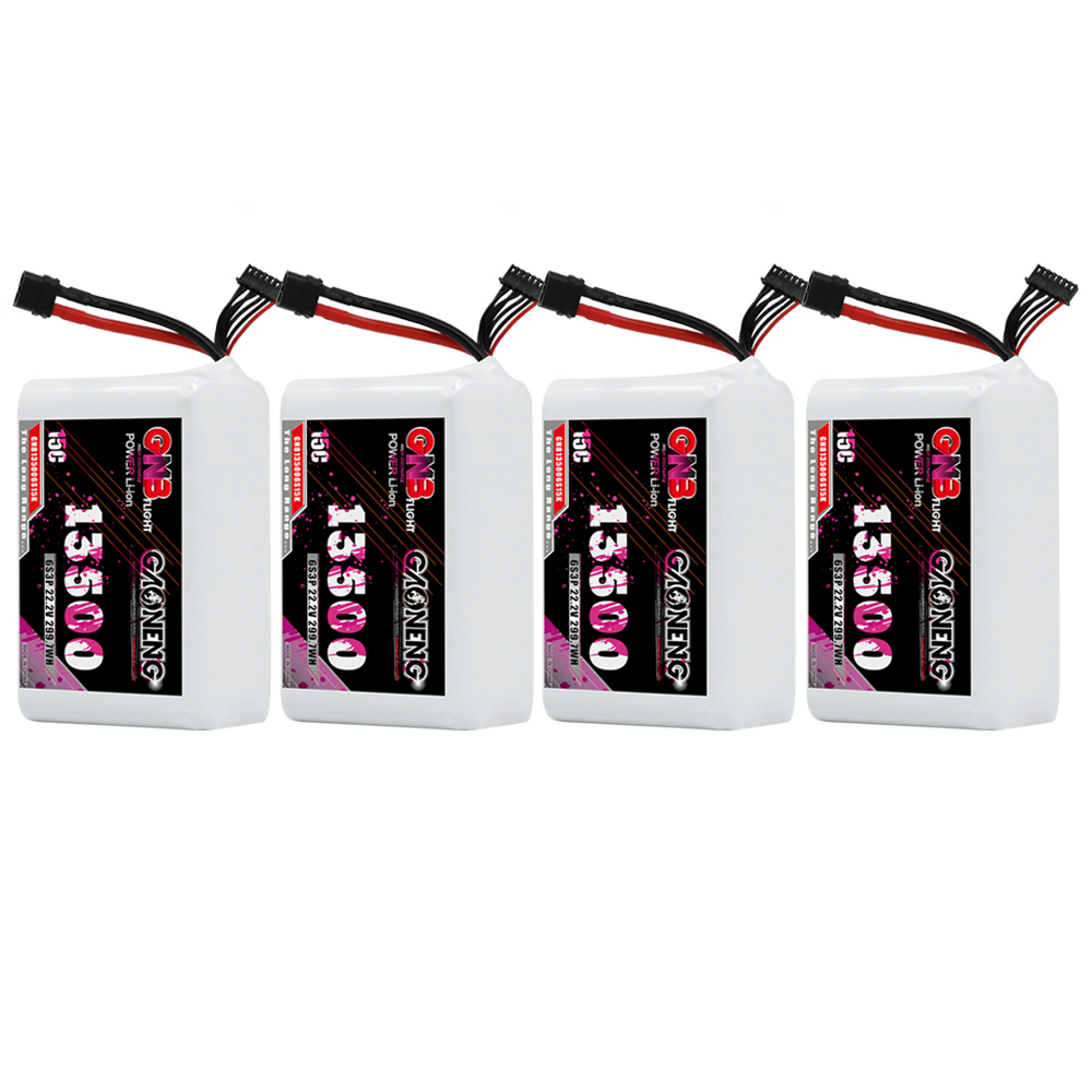 GAONENG GNB 6S 22.2V 13500mah 15C XT60 Li-ion Battery 