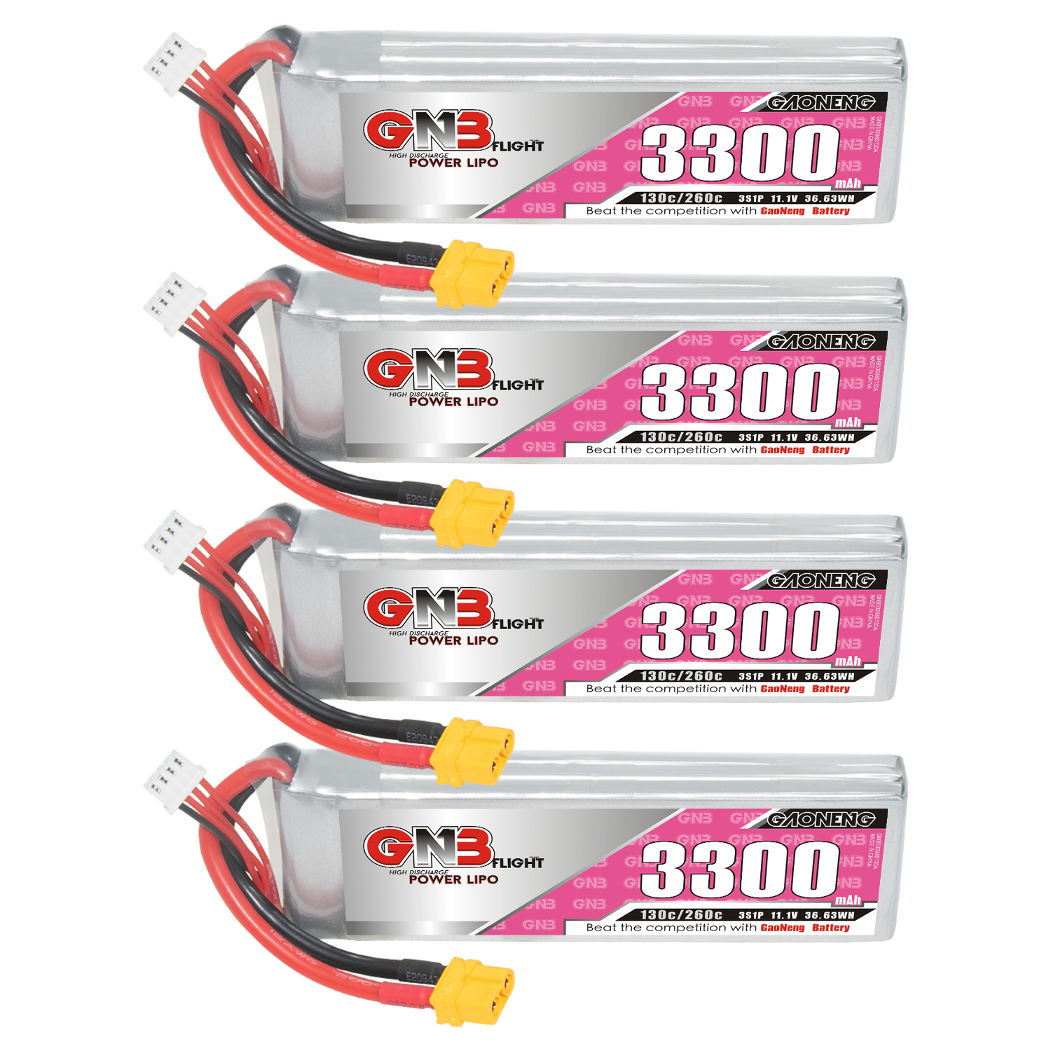 GAONENG GNB 3S 11.1V 3300mAh 130C LiPo Battery XT60
