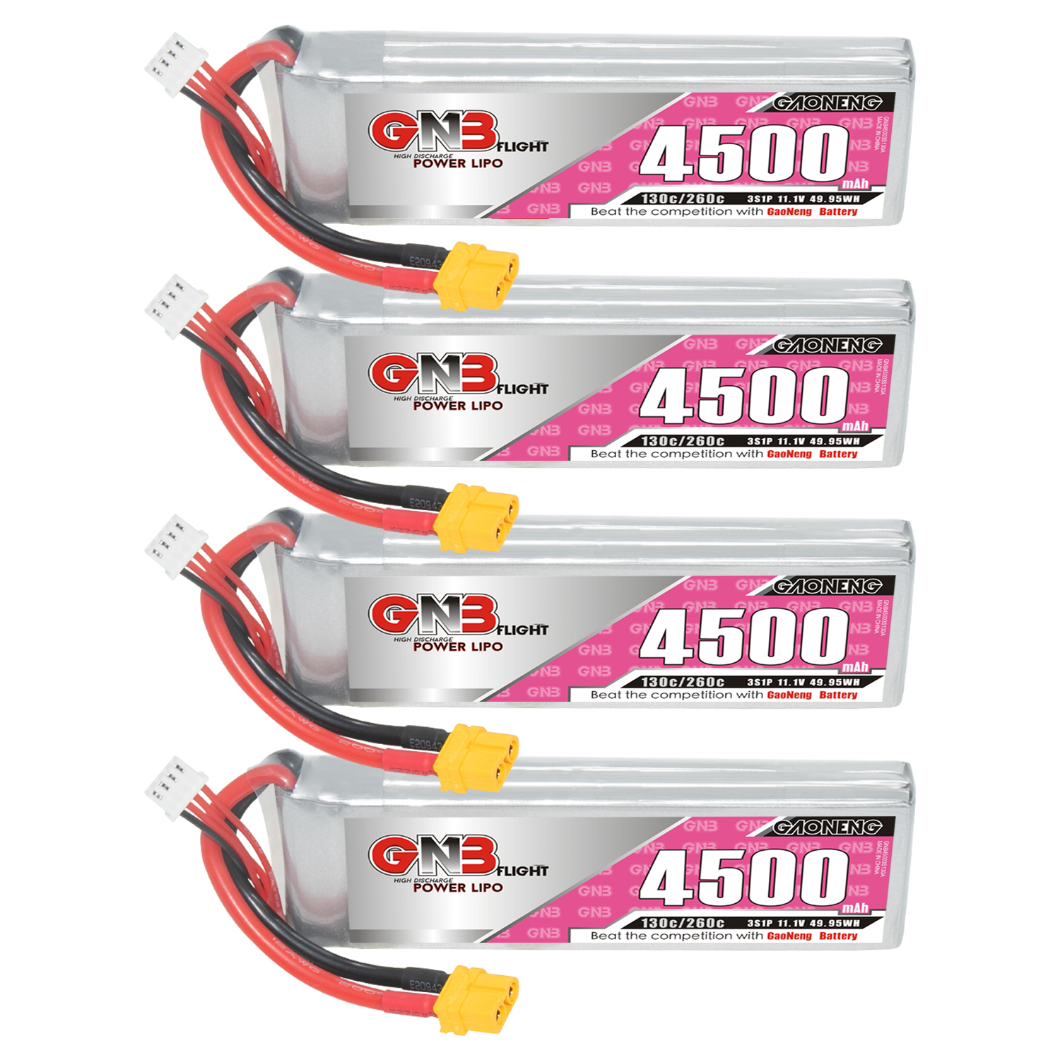 GAONENG GNB 3S 11.1V 4500mAh 130C LiPo Battery XT60
