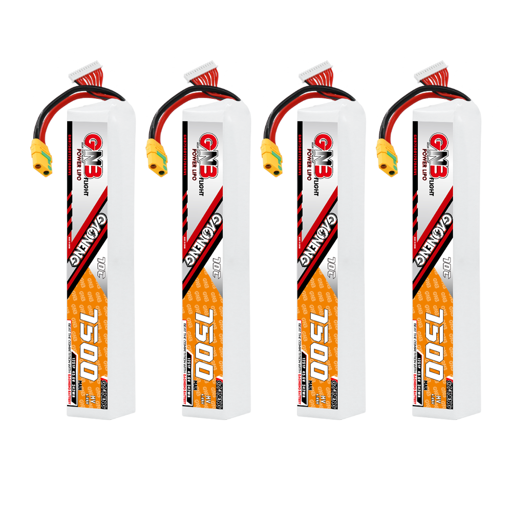 GAONENG GNB 12S 45.6V HV 7500mAh 70C LiPo Battery XT90S