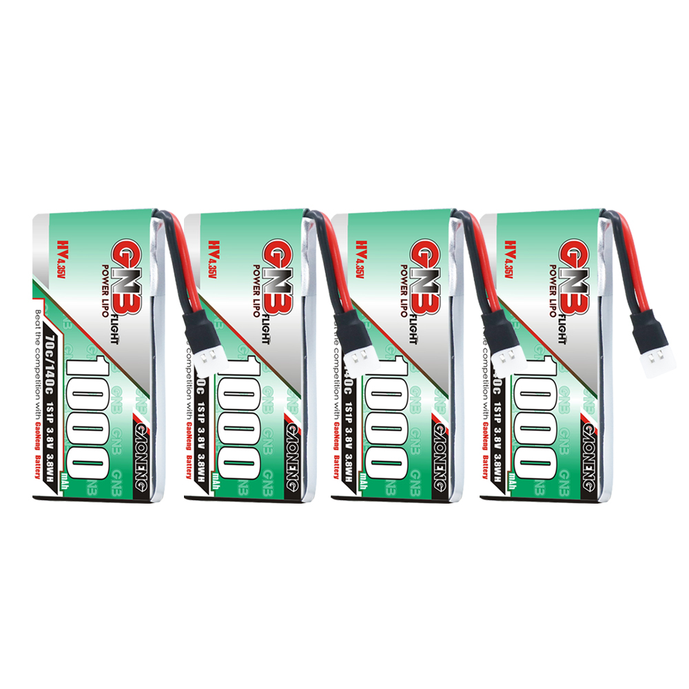[Copy]GAONENG GNB LiHV 1S 3.8V 1000mAh 70C Molex 51005 Cabled LiPo Battery Long Range