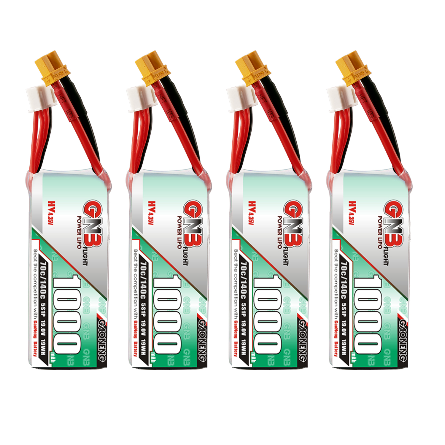 GAONENG GNB LiHV 5S 19V 1000mAh 70C XT30 LiPo Battery Long Range