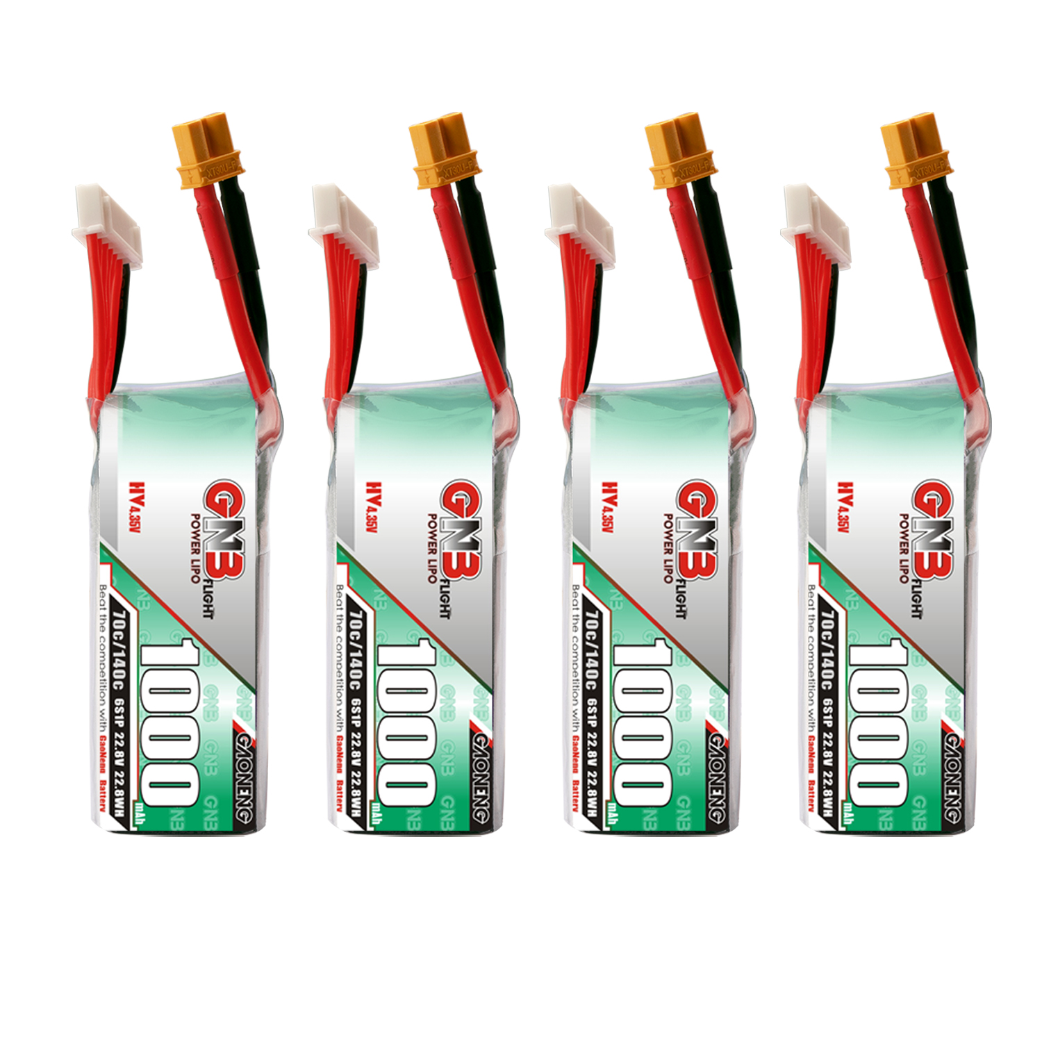 GAONENG GNB LiHV 6S 22.8V 1000mAh 70C XT30 LiPo Battery LongRange