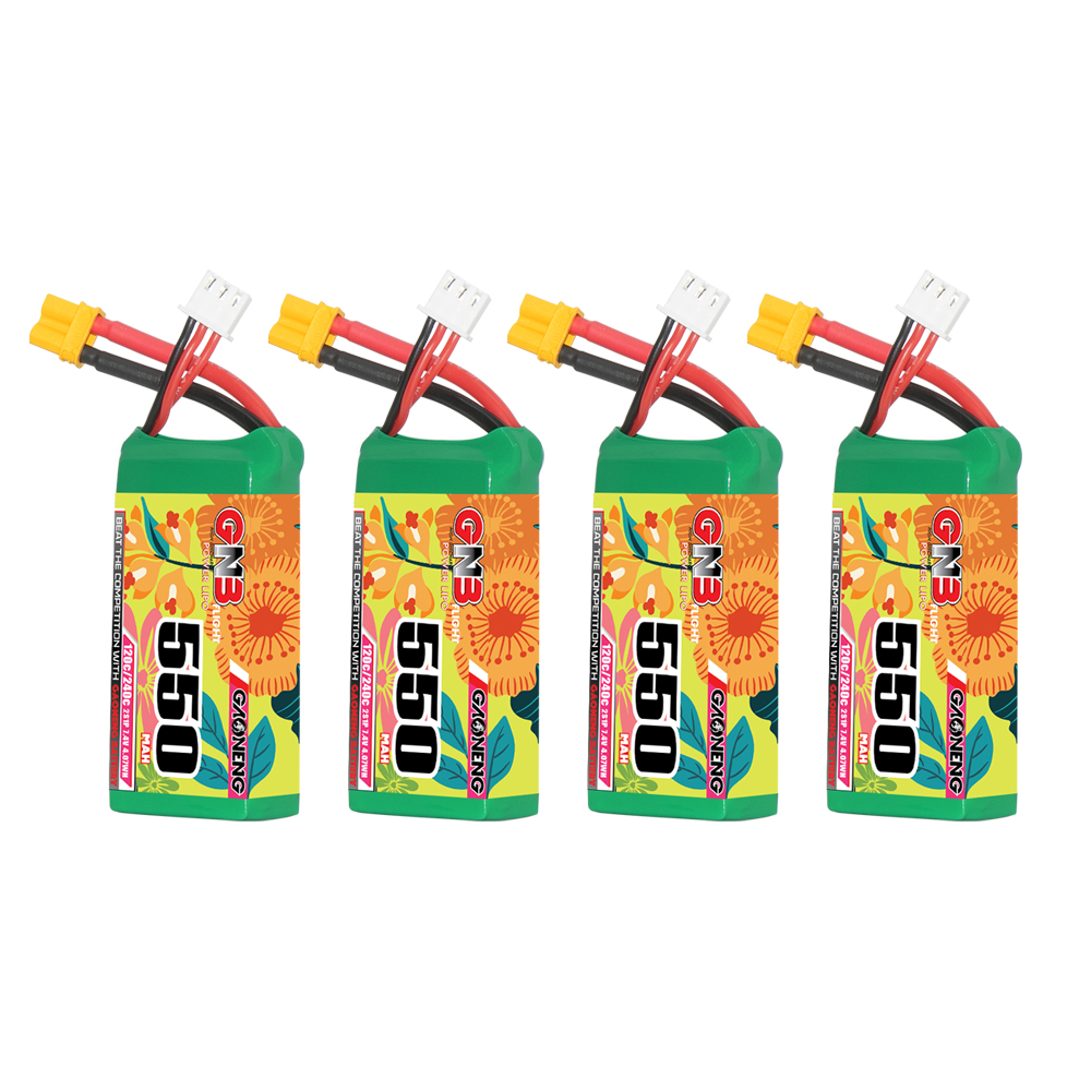 GAONENG GNB 2S 7.4V 550mAh 120C XT30 LiPo Battery