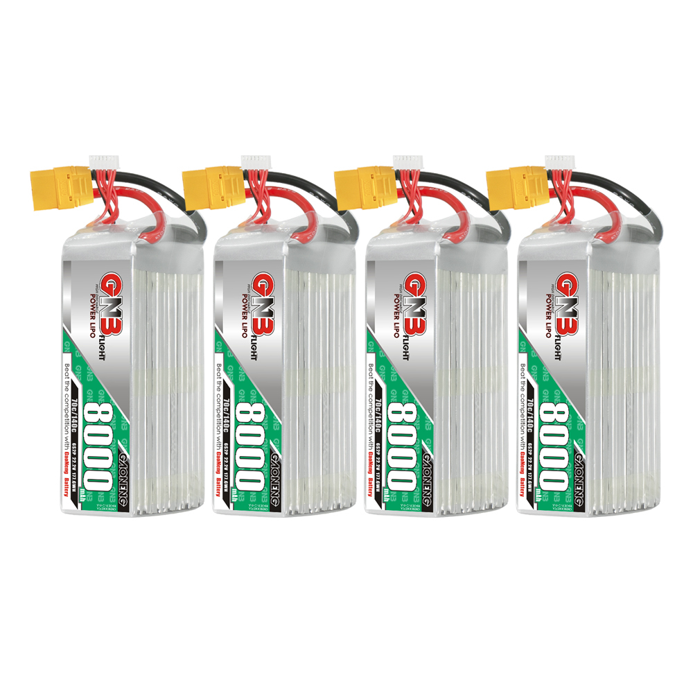 GAONENG GNB 6S 22.2V 8000mAh 70C LiPo Battery XT90