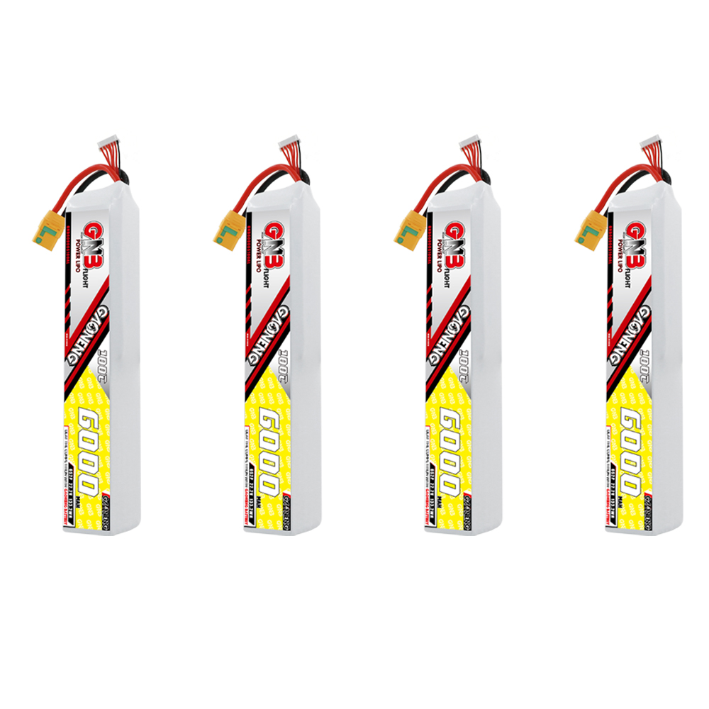 GAONENG GNB 6S 6S2P 22.2V 6000mAh 100C LiPo Battery XT90S
