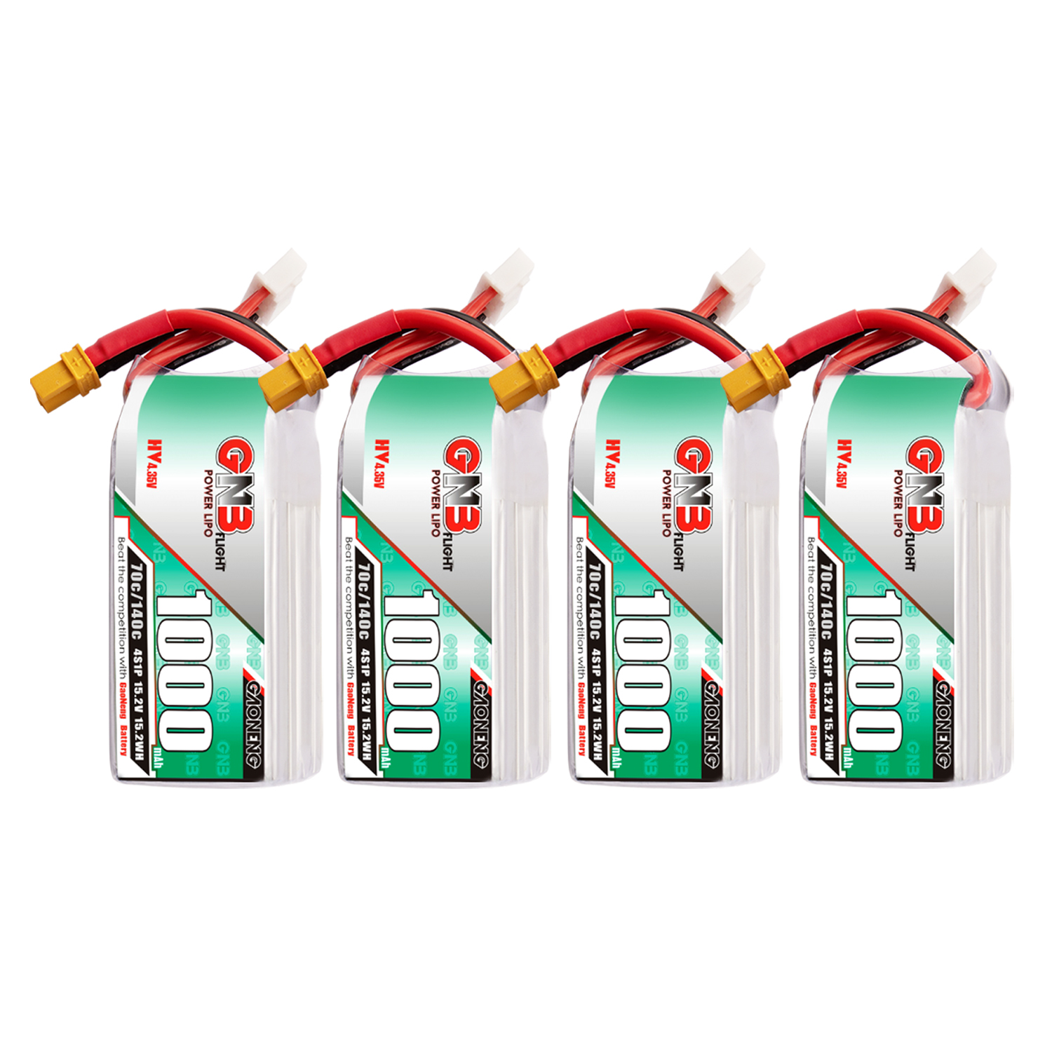 GAONENG GNB LiHV 4S 15.2V 1000mAh 70C XT30 LiPo Battery LongRange