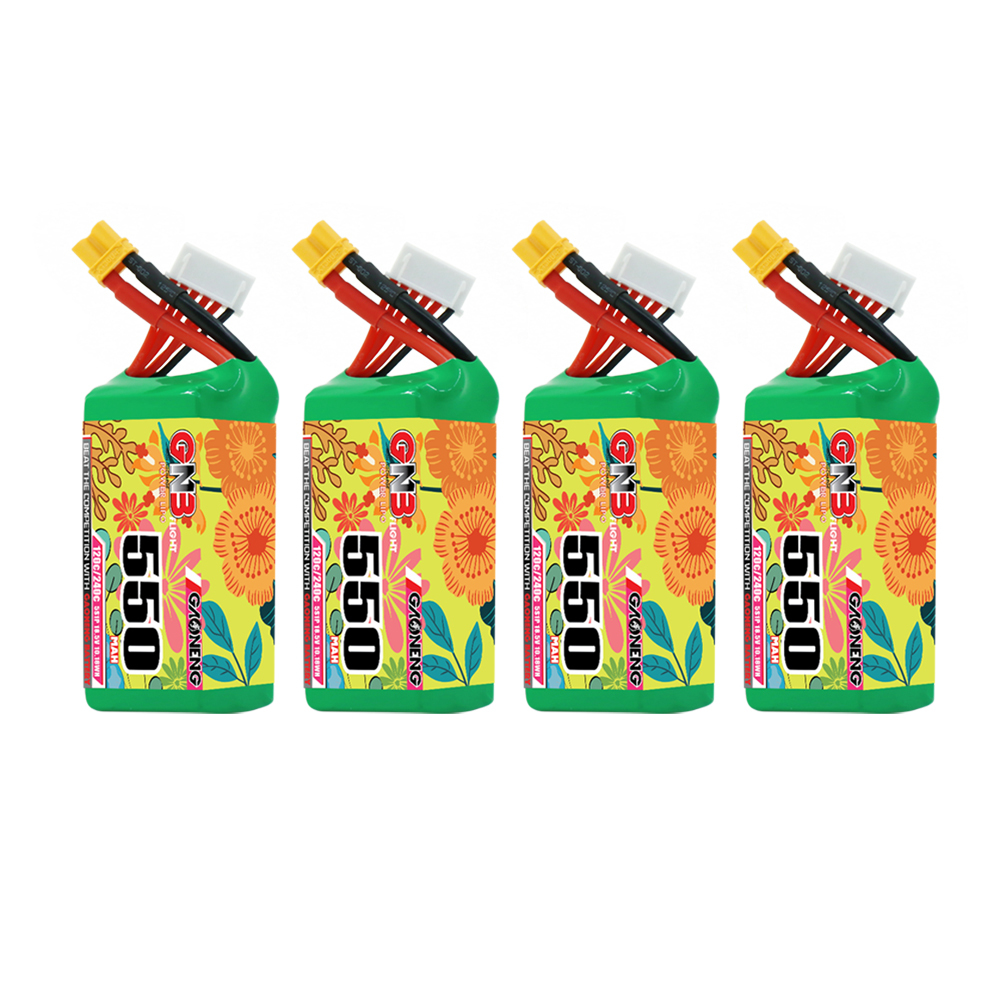 GAONENG GNB 5S 18.5V 550mAh 120C XT30 LiPo Battery Square Type
