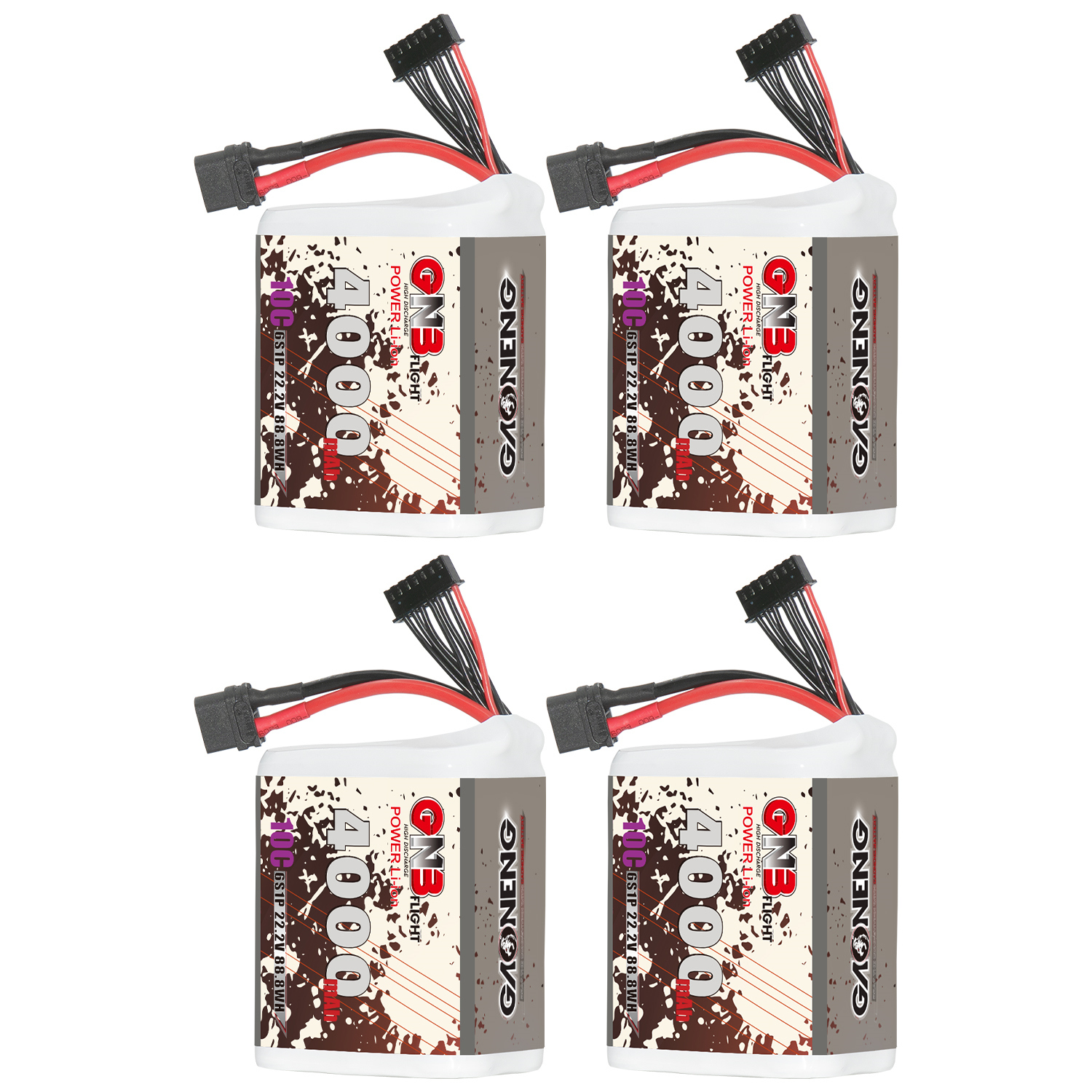 GAONENG GNB 6S 22.2V 4000mAh 10C XT60 Li-ion Battery made with Lishen 21700