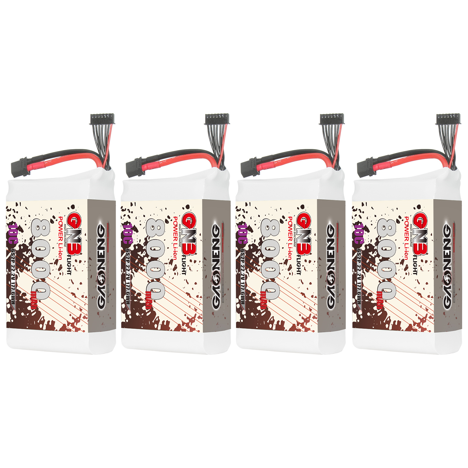 GAONENG GNB 6S 22.2V 8000mAh 10C XT60 Li-ion Battery made with Lishen 21700