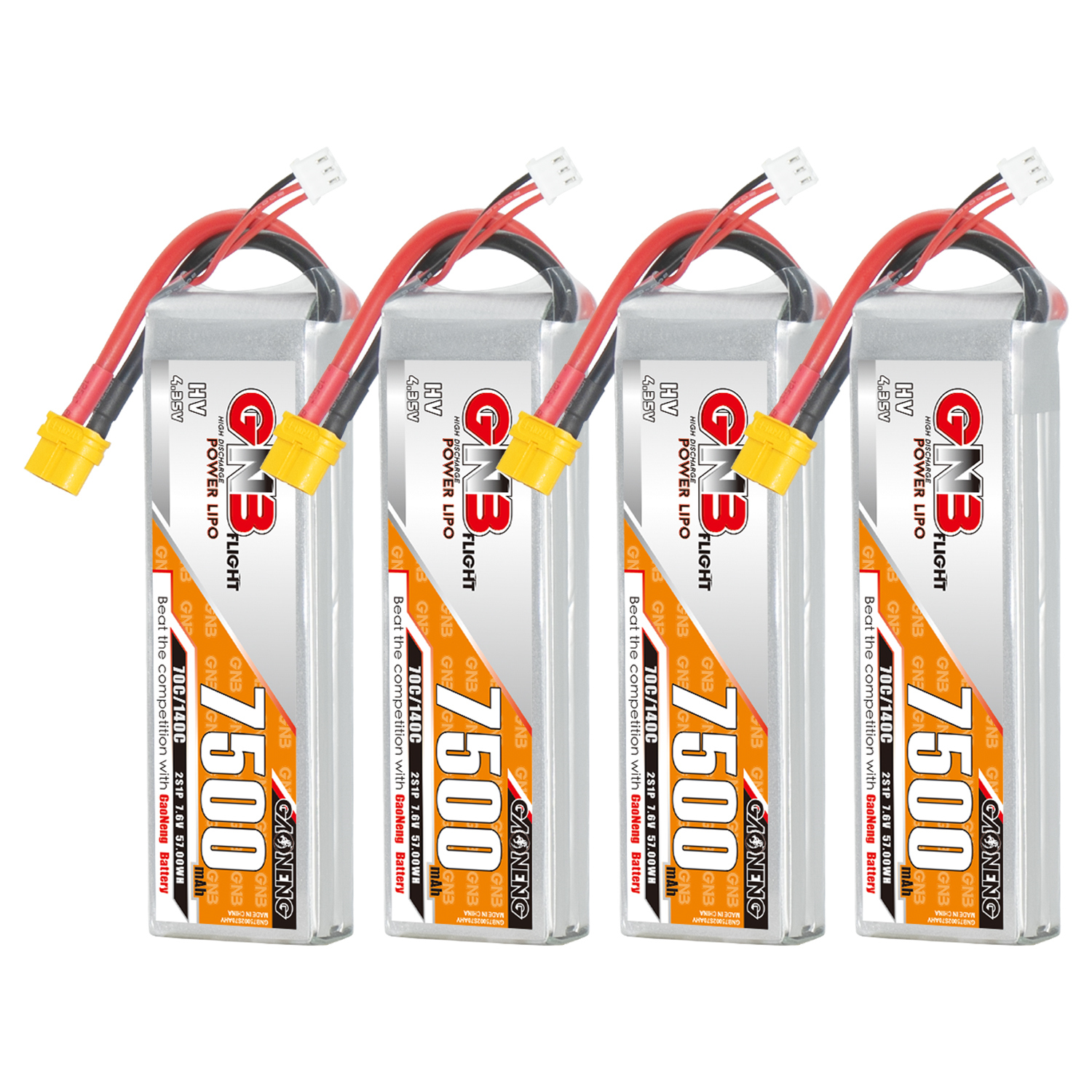 GAONENG GNB HV 2S 7.6V 7500mAh 70C LiPo Battery XT60