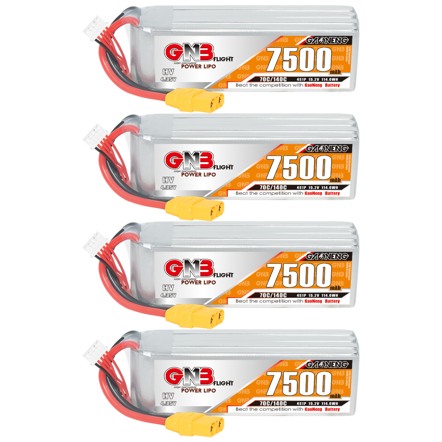 GAONENG GNB HV 4S 15.2V 7500mAh 70C XT90 LiPo Battery