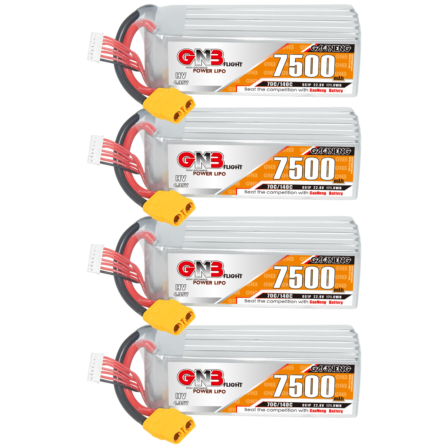 GAONENG GNB HV 6S 22.8V 7500mAh 70C LiPo Battery XT90