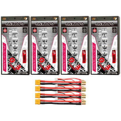 GAONENG GNB LiHV 2S 7.6V 4600mAh 140C LCG Shorty 5mm Bullet Hard Case LiPo Battery (ROAR Approved)