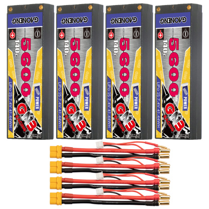 GAONENG GNB 2S 7.4V 5600mAh 140C LCG 5mm Bullet Hard Case LiPo Battery