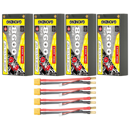 GAONENG GNB 1S 3.7V 8600mAh 160C 5mm Bullet Hard Case LiPo Battery
