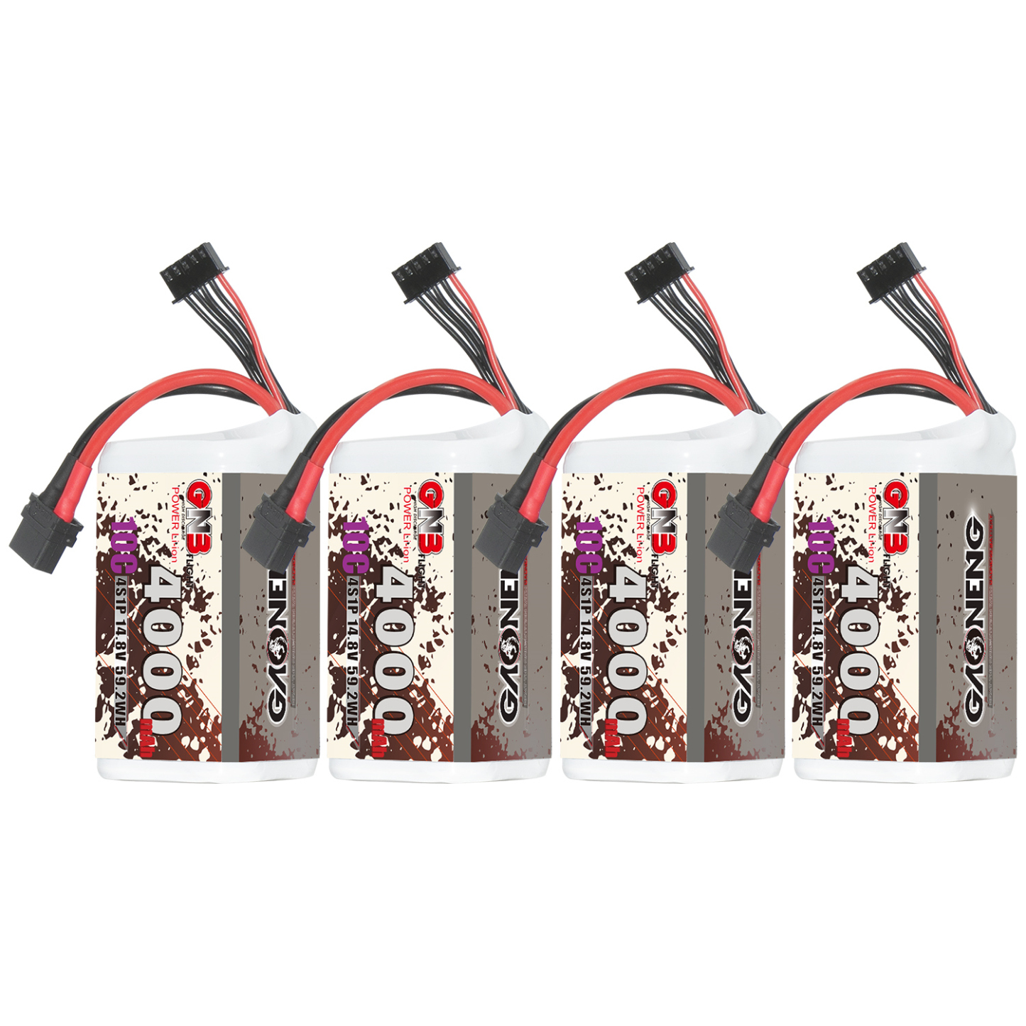 GAONENG GNB 4S 14.8V 4000mAh 10C XT60 Li-ion Battery made with Lishen 21700