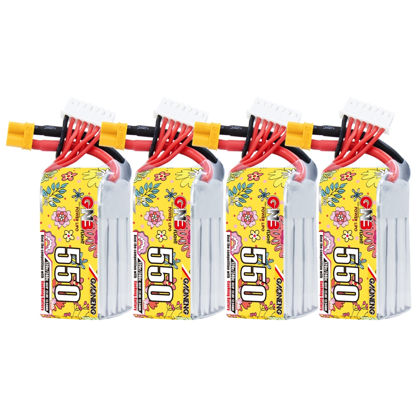 GAONENG GNB LiHV 6S 22.8V 550mAh 120C XT30 LiPo Battery