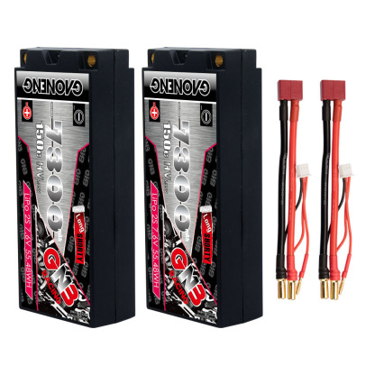 GAONENG GNB LiHV 2S 7.6V 7300mAh 150C LCG Hard Case LiPo Battery