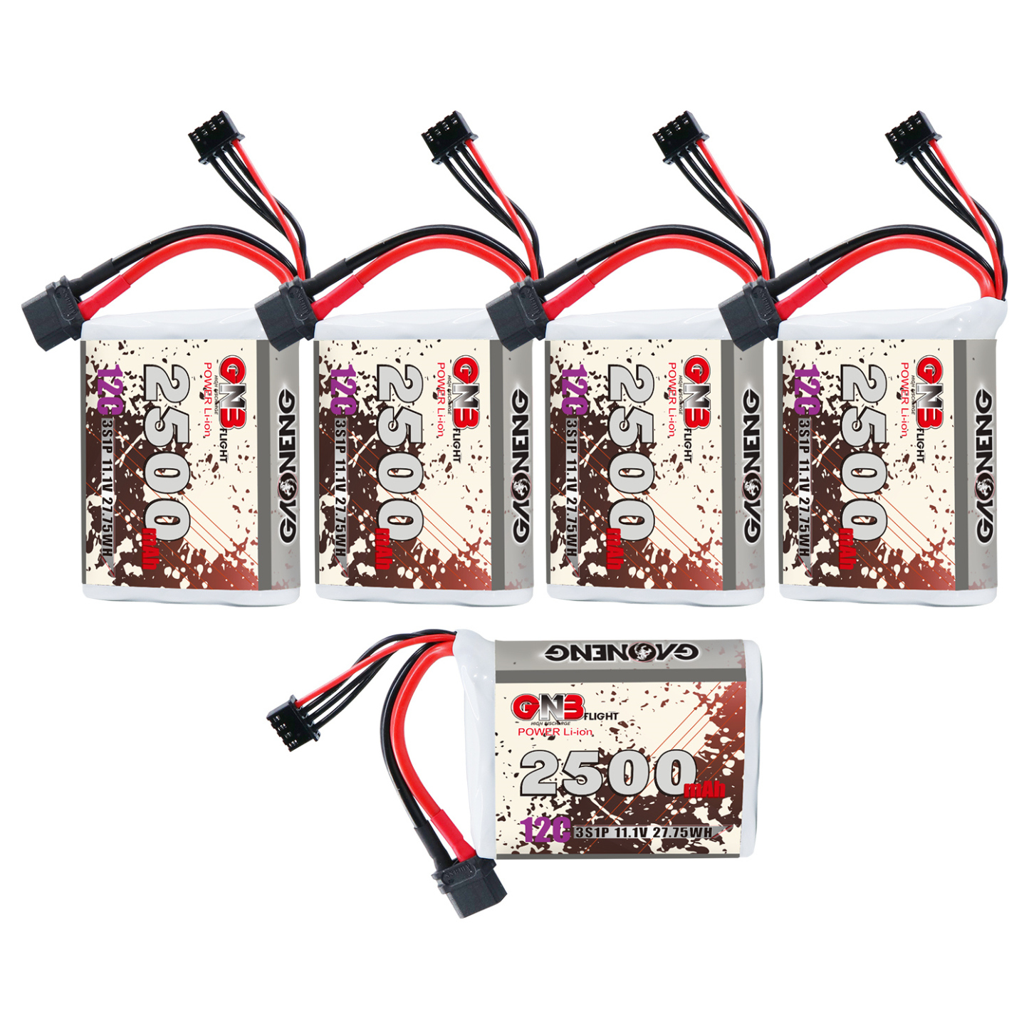 GAONENG GNB 3S 11.1V 3000mAh 10C XT60 Li-ion Battery made with 18650 cells