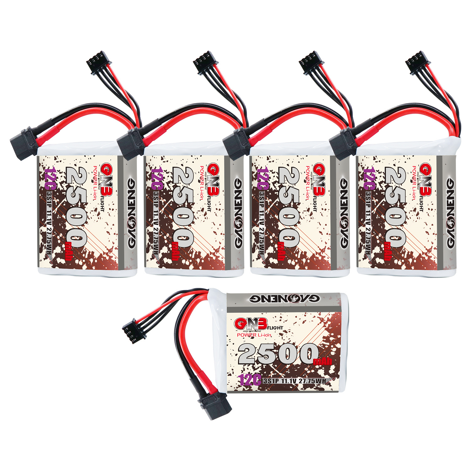 GAONENG GNB 3S 11.1V 3000mAh 10C XT60 Li-ion Battery made with 18650 cells