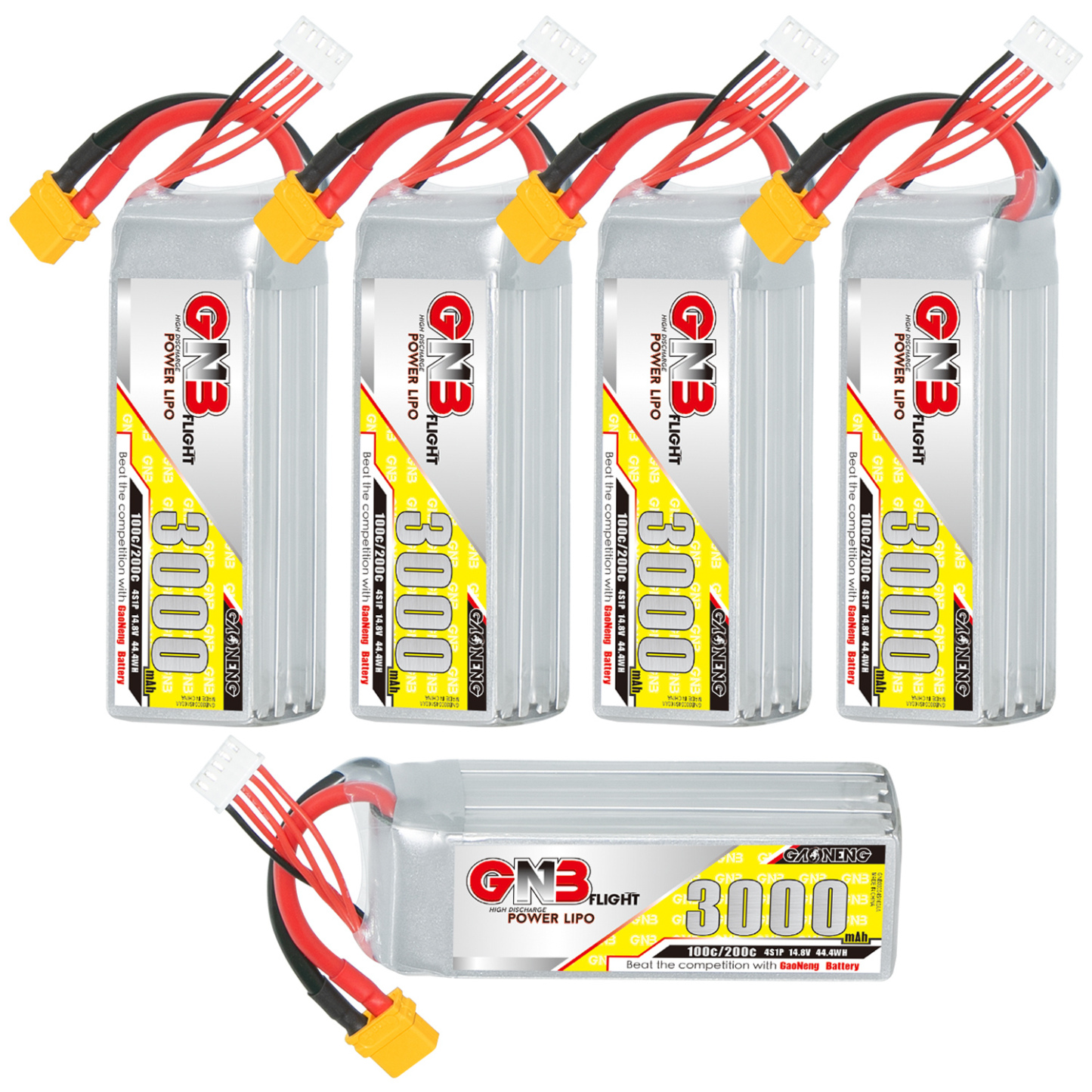 GAONENG GNB 4S 14.8V 3000mAh 100C LiPo Battery XT60