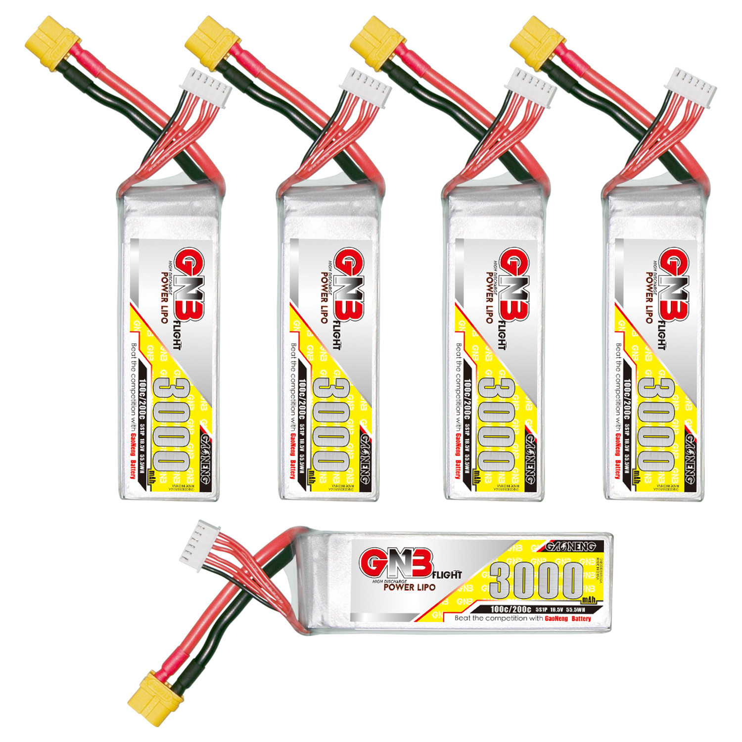 GAONENG GNB 5S 18.5V 3000mAh 100C LiPo Battery XT60