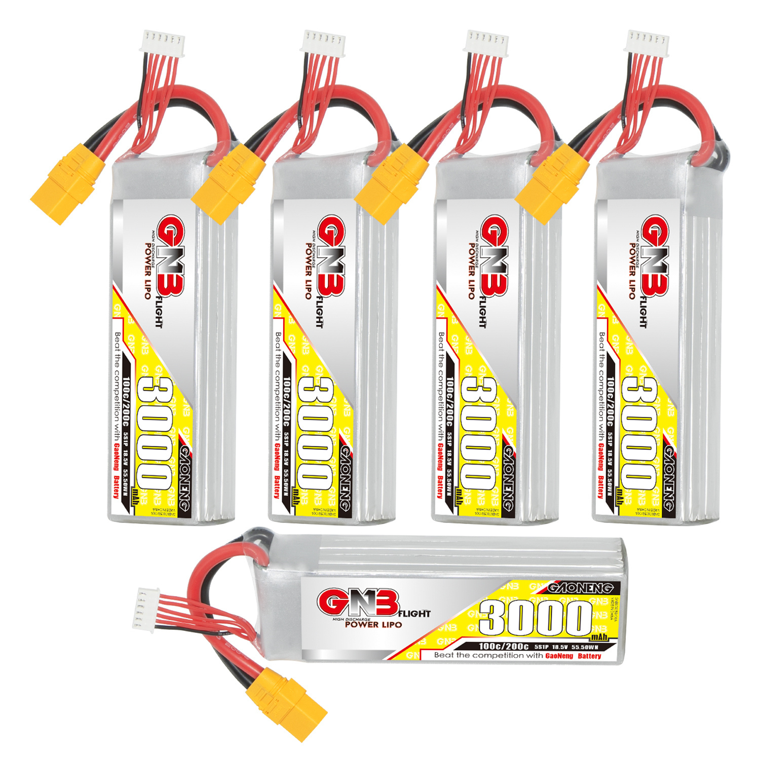 GAONENG GNB 5S 18.5V 3000mAh 100C LiPo Battery XT90