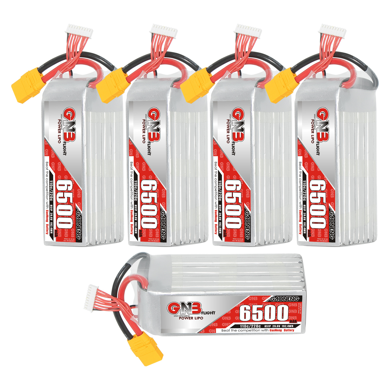 GAONENG GNB 8S 29.6V 6500mAh 110C LiPo Battery XT90