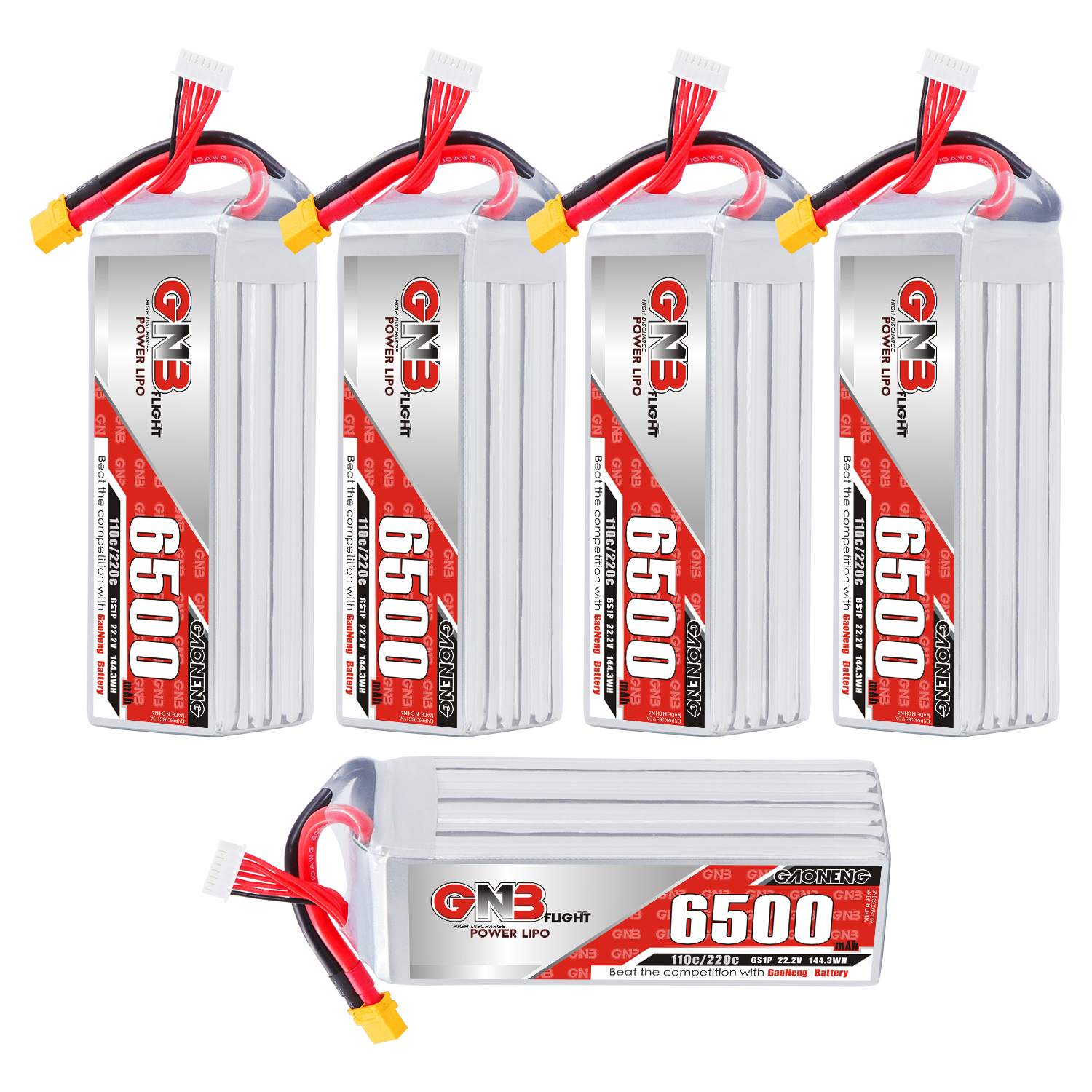 GAONENG GNB 6S 22.2V 6500mAh 110C LiPo Battery XT60