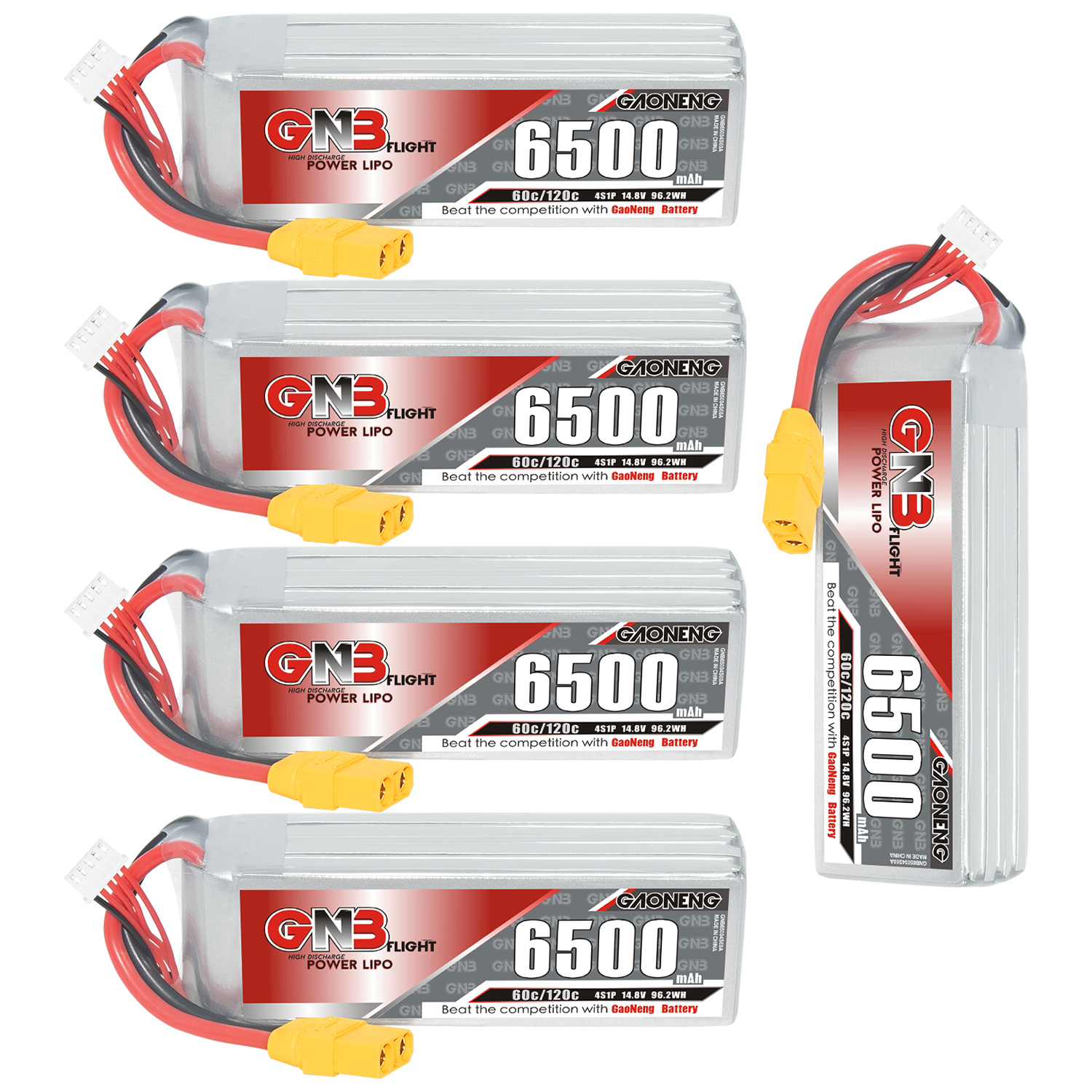 GAONENG GNB 4S 14.8V 6500mAh 60C LiPo Battery XT60