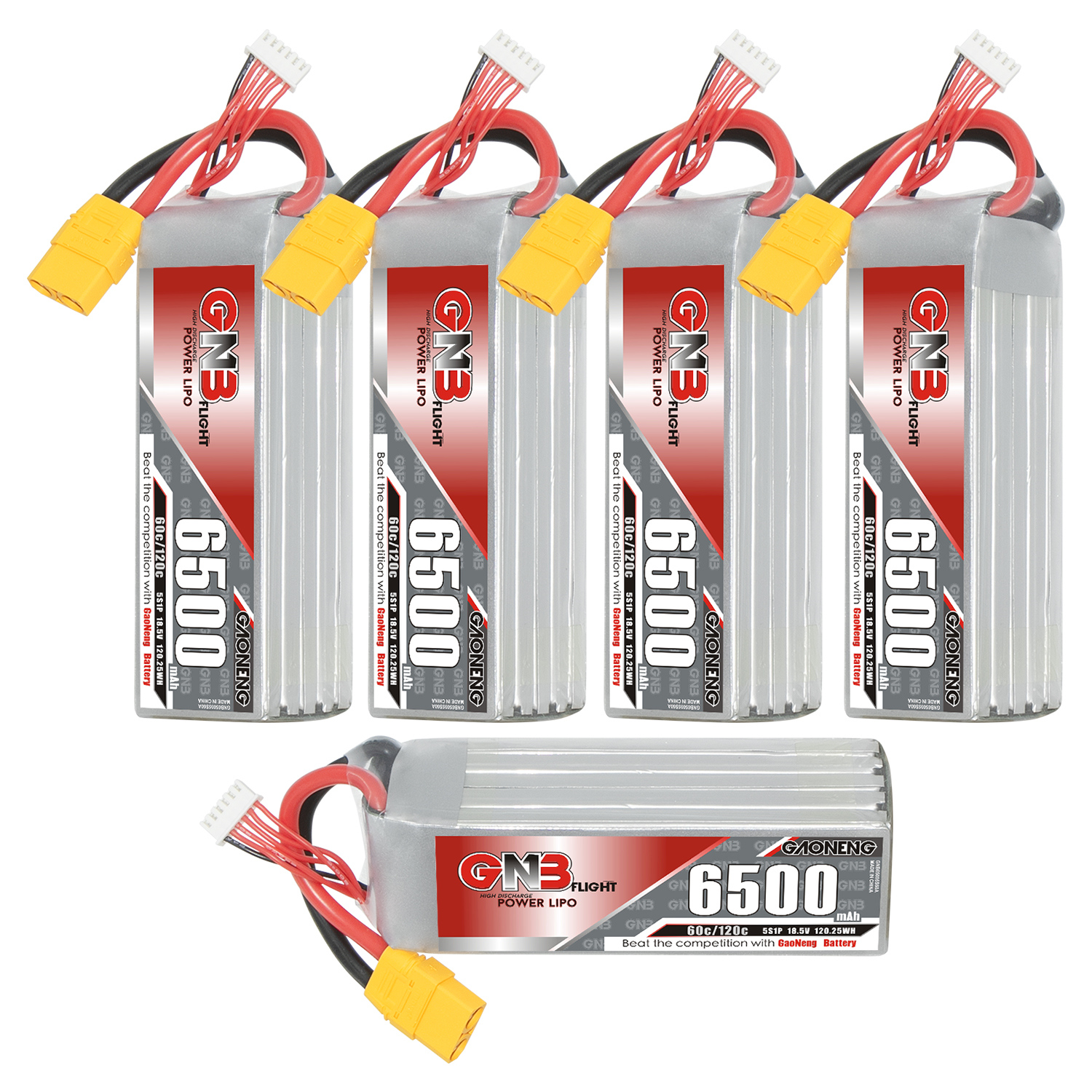 GAONENG GNB 5S 18.5V 6500mAh 60C LiPo Battery XT90